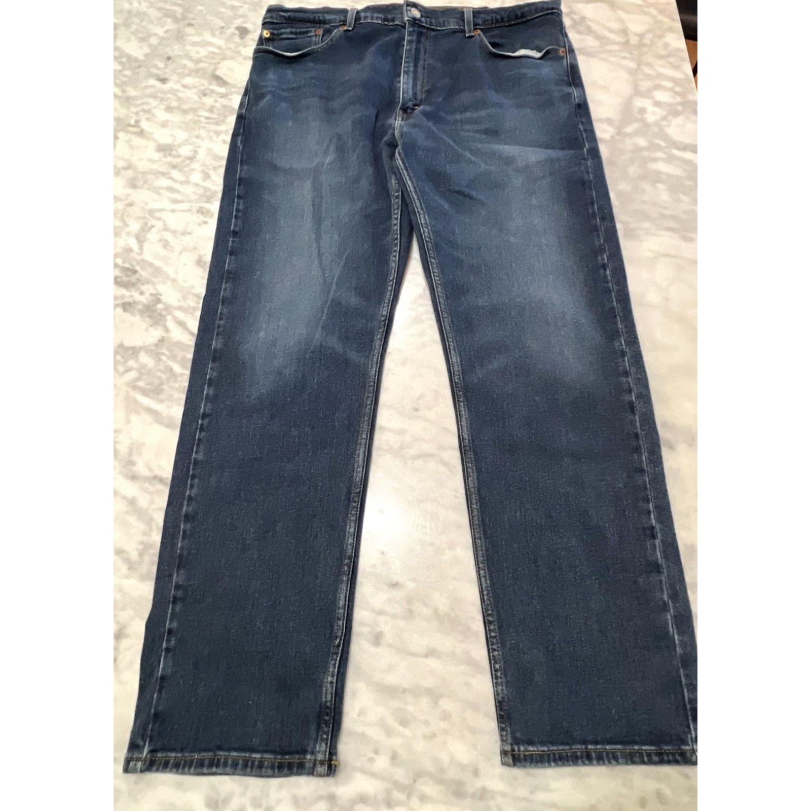 Levi's Levi's 505 Denim Jeans Men’s 38x32 38x31 Blue Straight Stretch Zipper Fly Zip Fly Regular Fit 5-Pocket Denim Jeans USA Theme Brand Levi's 500 Series Size US 38 / EU 54 - 2 Thumbnail