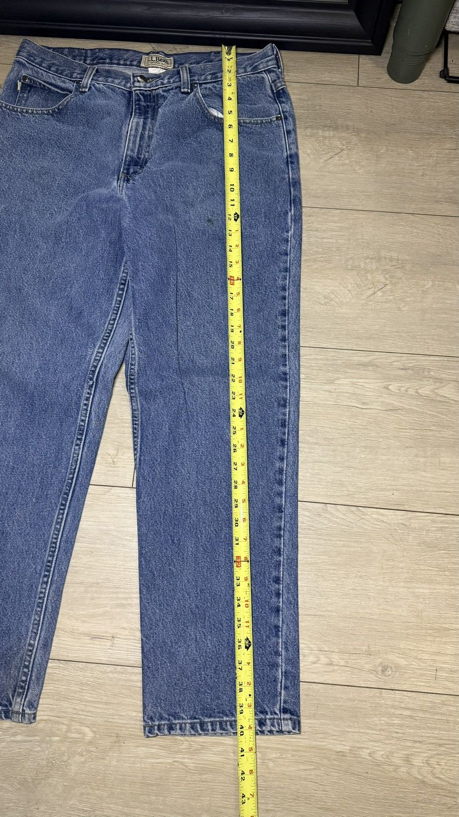 L.L. Bean Vintage 1990s L.L. Bean Natural Fit Straight Fit Denim Jeans Size US 34 / EU 50 - 7 Thumbnail