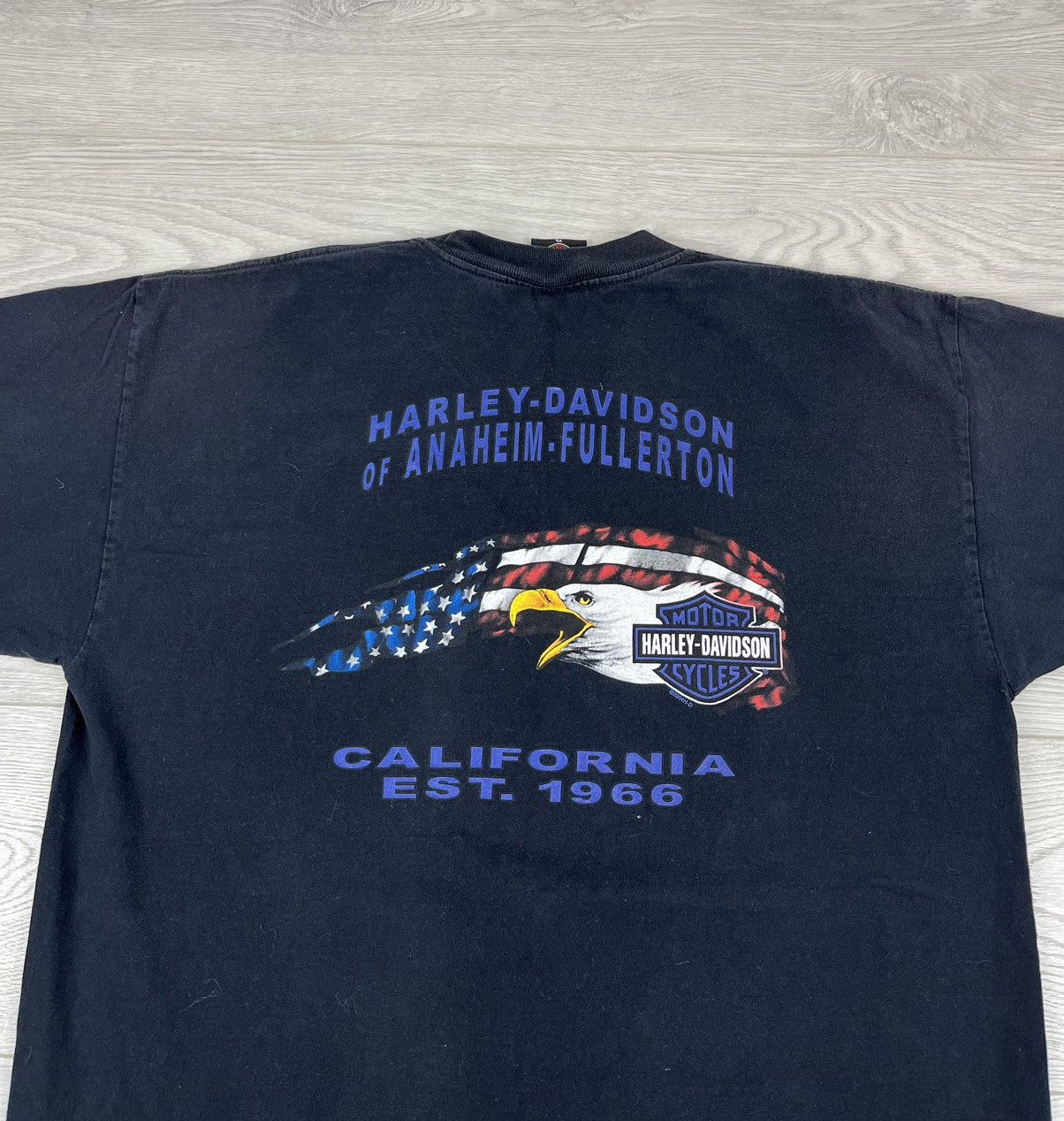 Harley Davidson × Vintage Harley Davidson Vintage 2004 Eagle Biker Faded T Shirt XL Size US XL / EU 56 / 4 - 9 Thumbnail