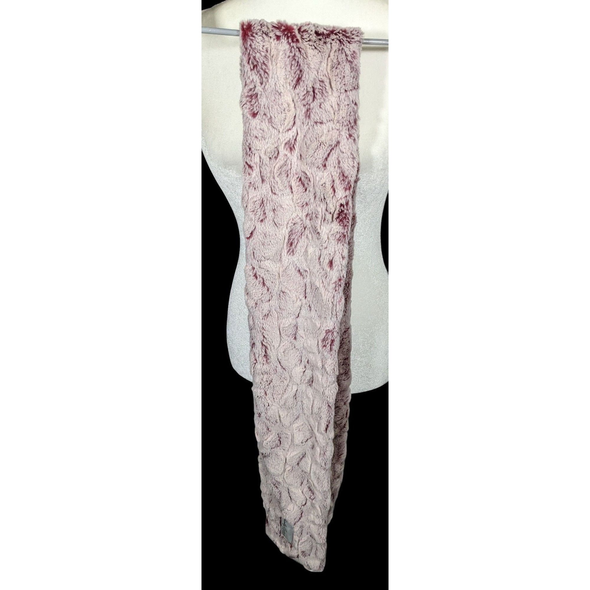 Other Minky Couture Pink Textured Plush Scarf Size ONE SIZE - 2 Thumbnail
