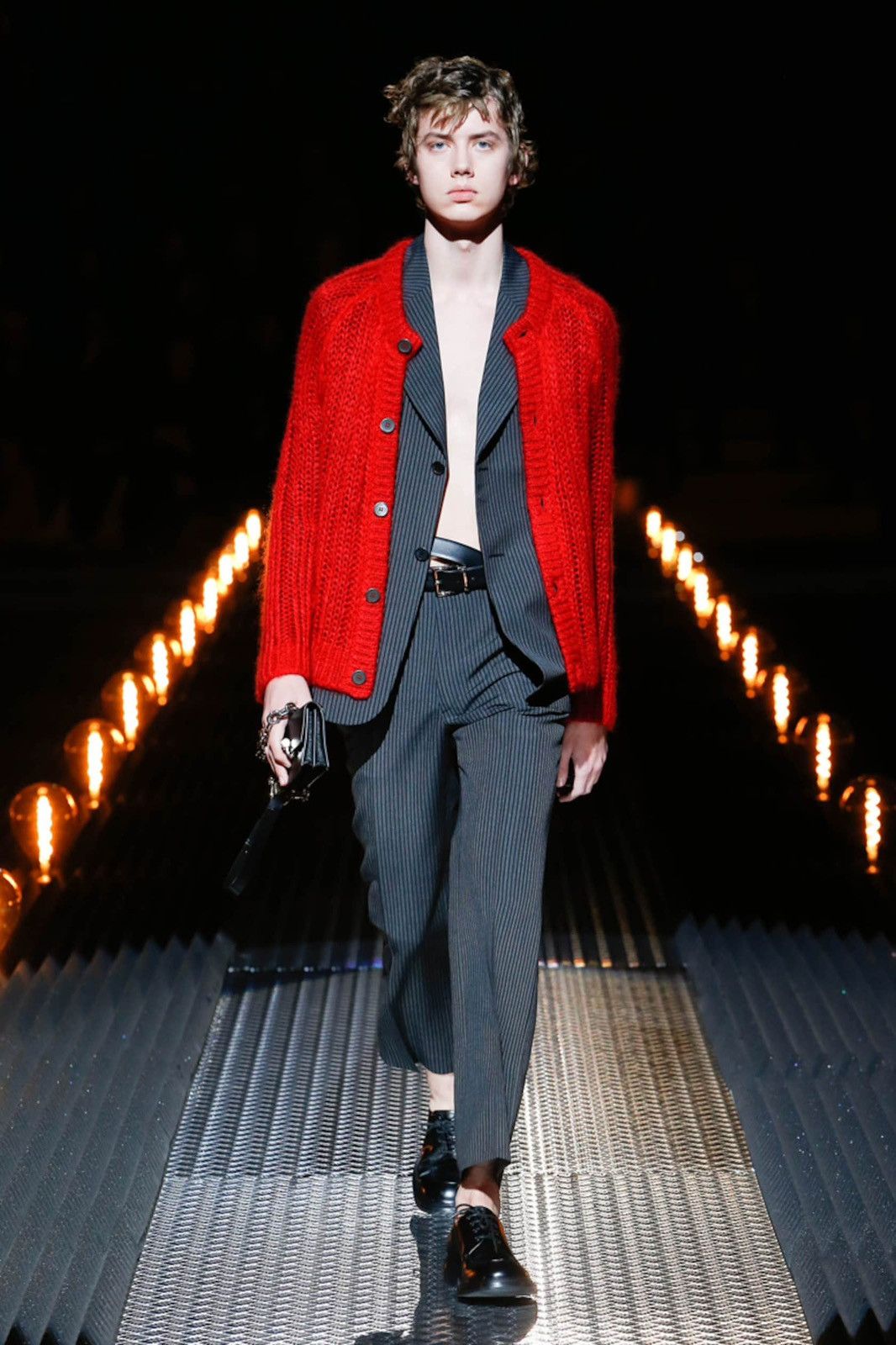 Prada Prada - SS19 - Pinstripe Virgin Wool & Mohair Trousers Size US 38 / EU 54 - 3 Thumbnail