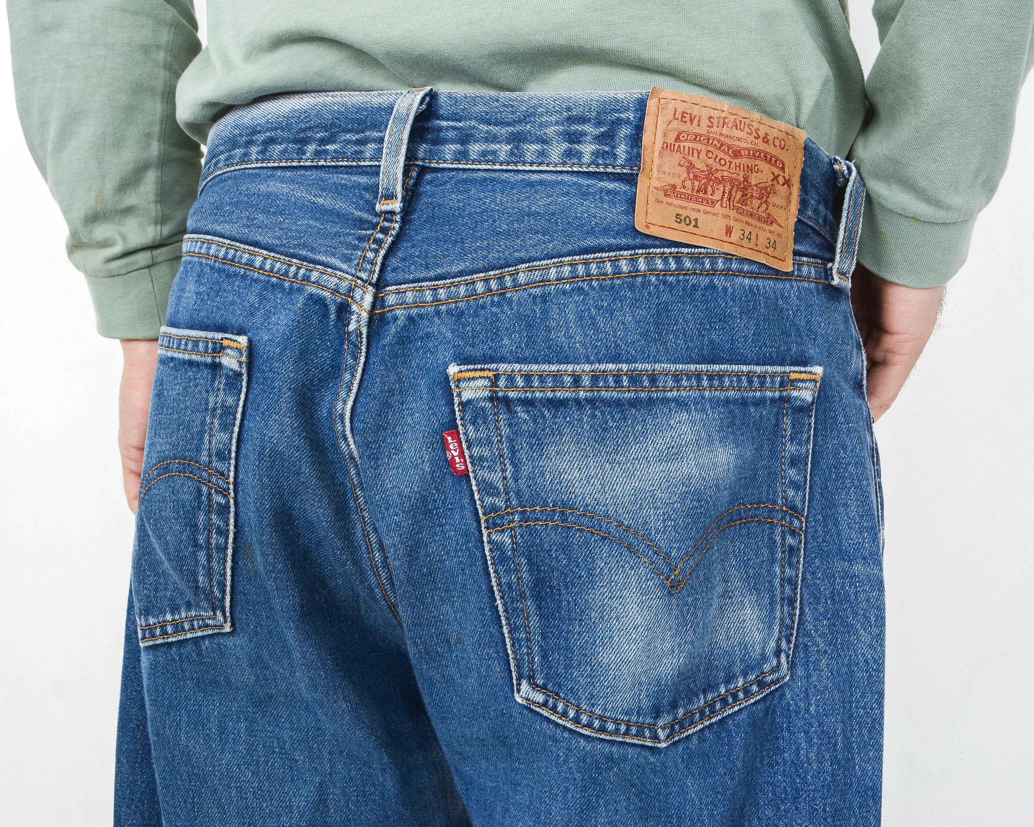 Levi's × Levi's Vintage Clothing LEVI'S for Women 501 Blue W34 made in USA 2001 Jeans Denim Size 34" / US 12 / IT 48 - 3 Thumbnail