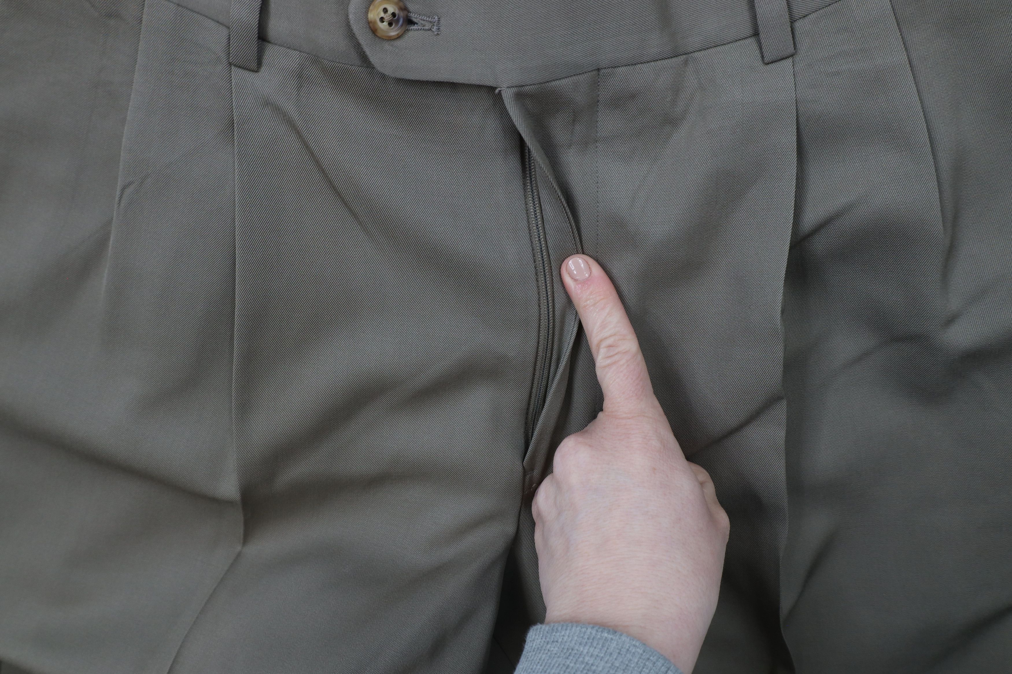 Brooks Brothers × Vintage Vintage 90s Brooks Brothers Cuffed Wide Leg Chino Pants Size US 34 / EU 50 - 5 Thumbnail