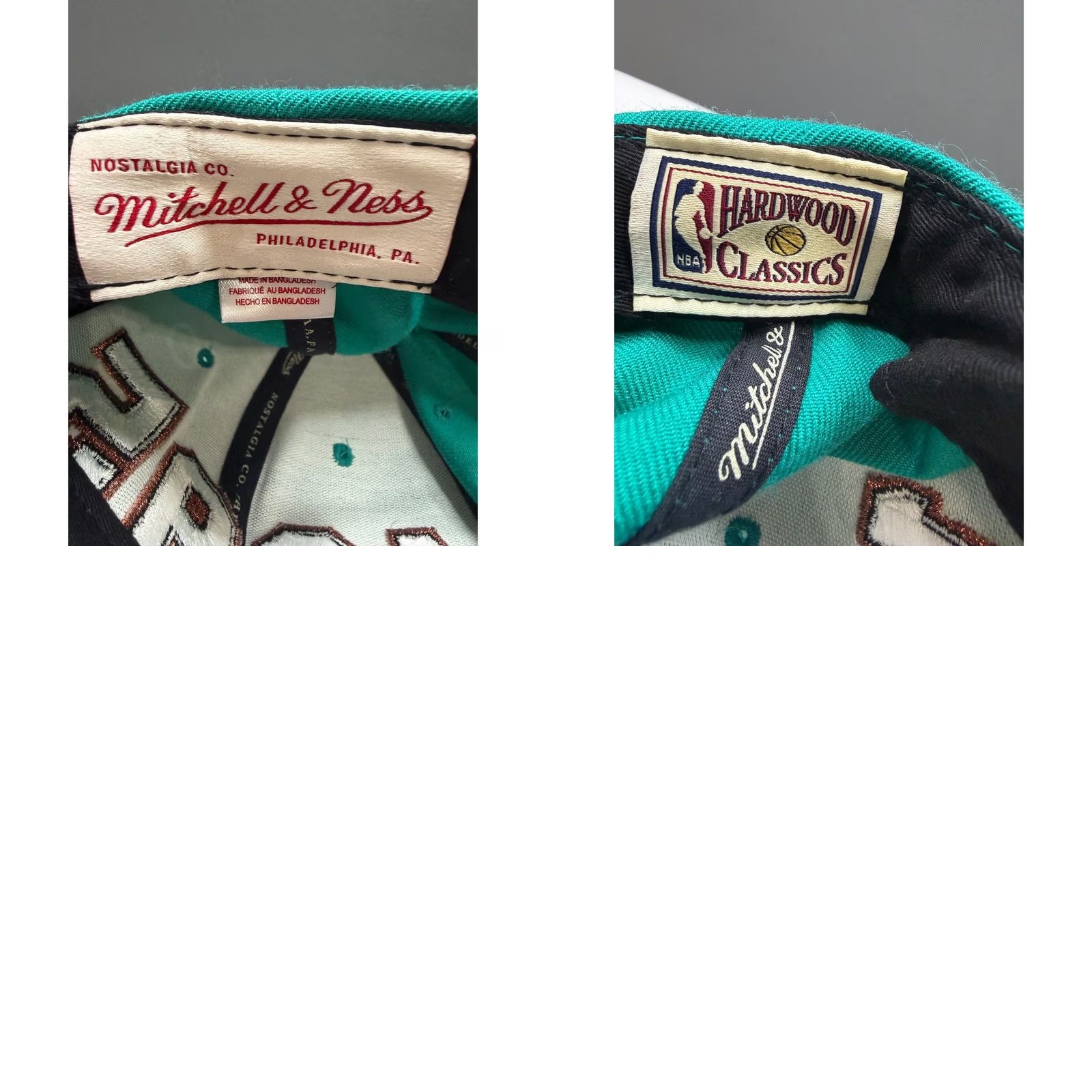 Mitchell & Ness Mitchell & Ness Snapback Hat Unisex Teal 1995 Hardwood Classics OSFA Size ONE SIZE - 8 Thumbnail