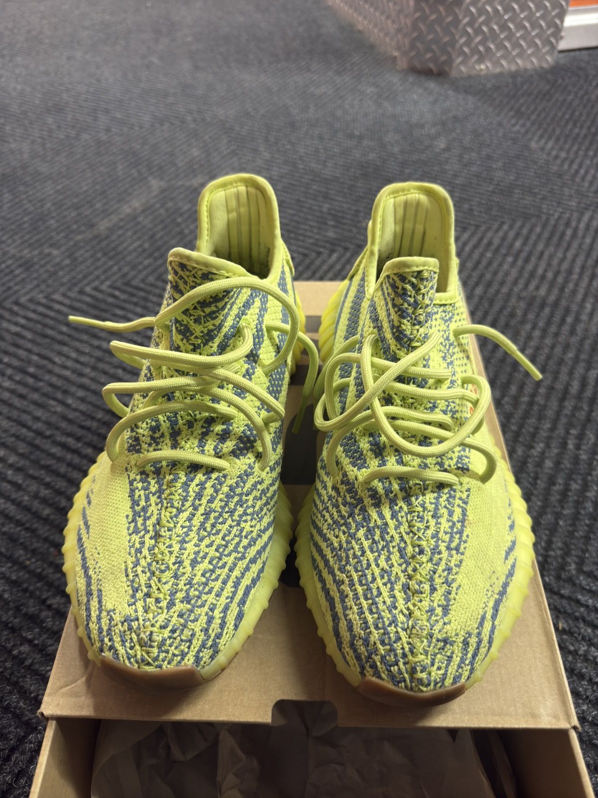 Adidas Adidas Yeezy 350 v2 “Semi Frozen” Size US 9 / EU 42 - 1 Thumbnail