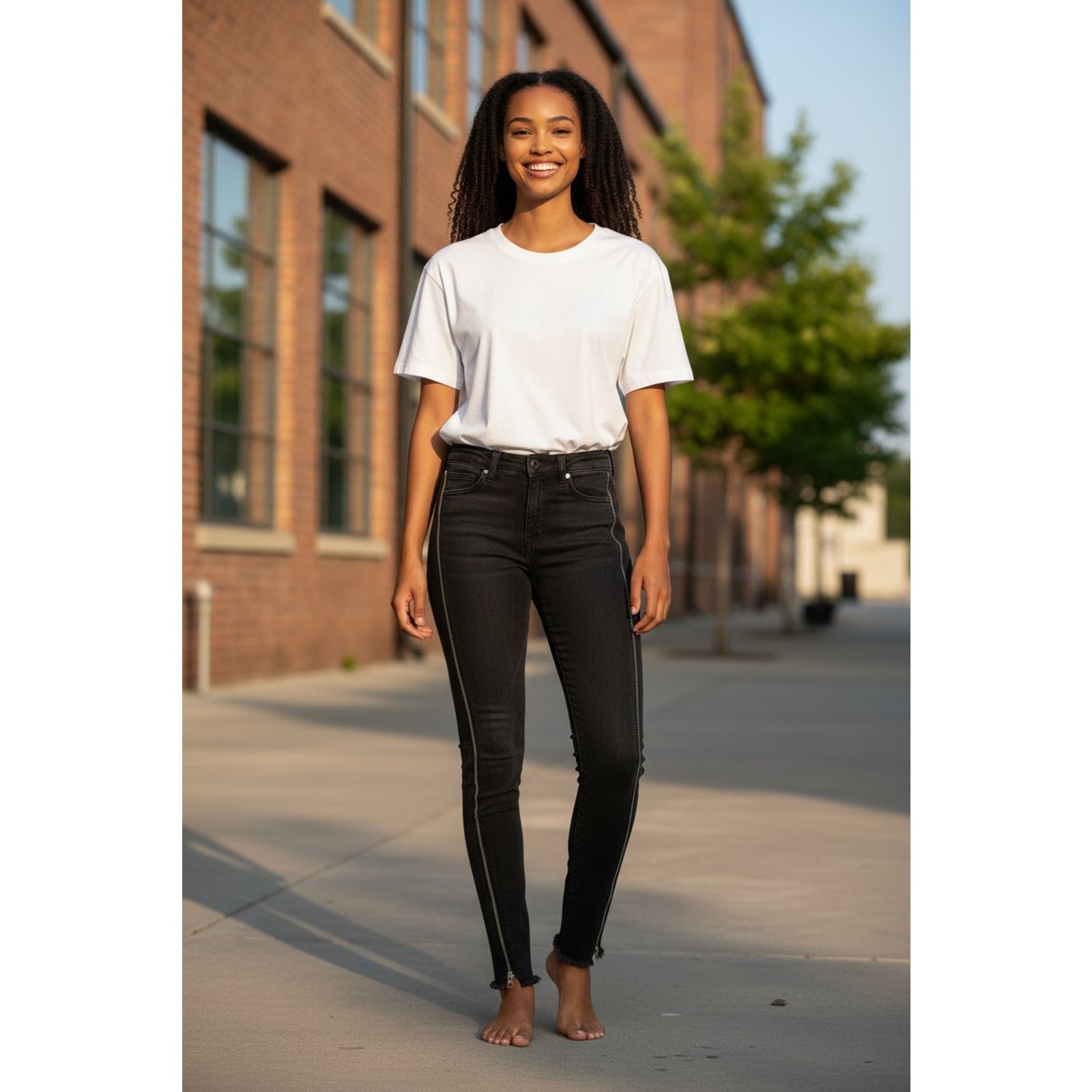 Rag & Bone Rag & Bone Jeans Womens 24 High Rise Skinny Zip Frayed Ankle Size 24" / US 00 / IT 34 - 1 Thumbnail
