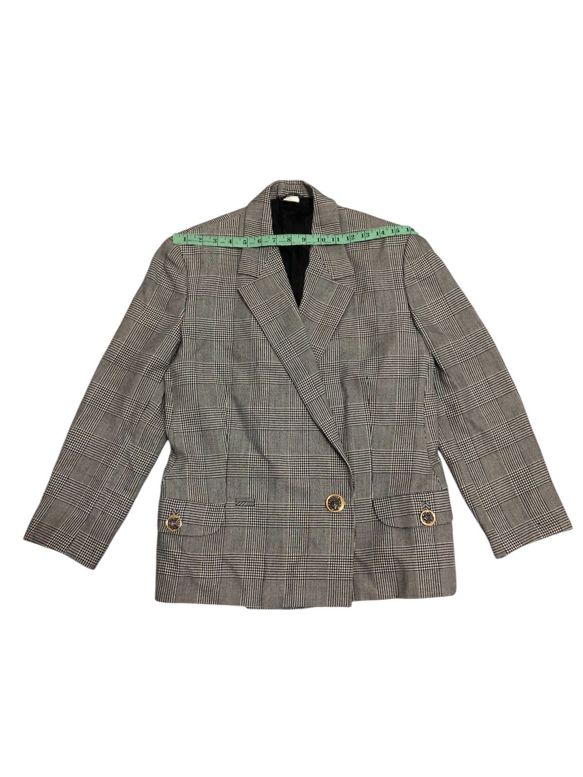 Versace Vintage Gianni Versace Plaid Blazer Coat Size 44R - 10 Thumbnail