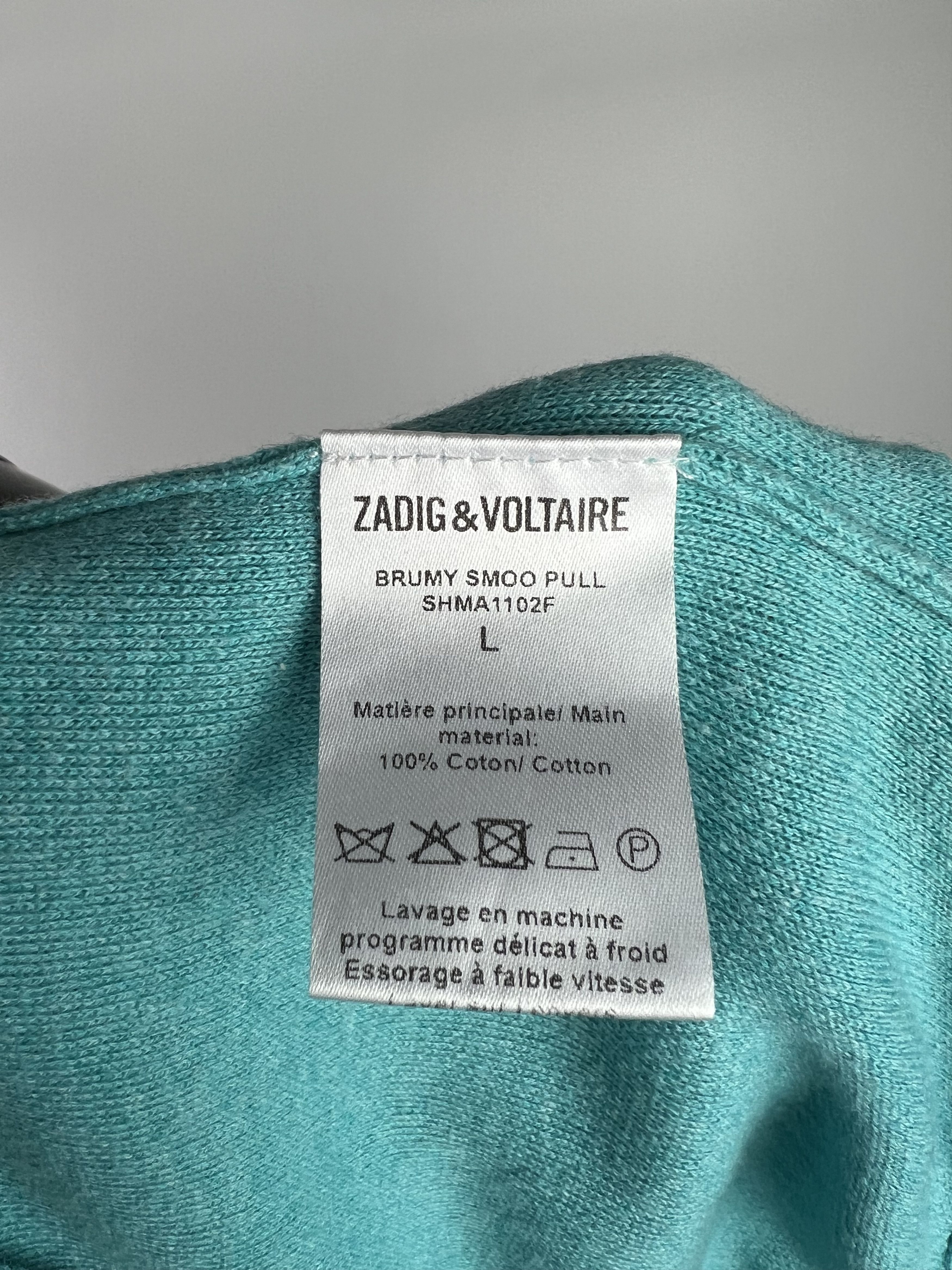 Zadig & Voltaire Zadig & Voltaire V-Neck Sweater Size L Oversized Size L / US 10 / IT 46 - 8 Thumbnail