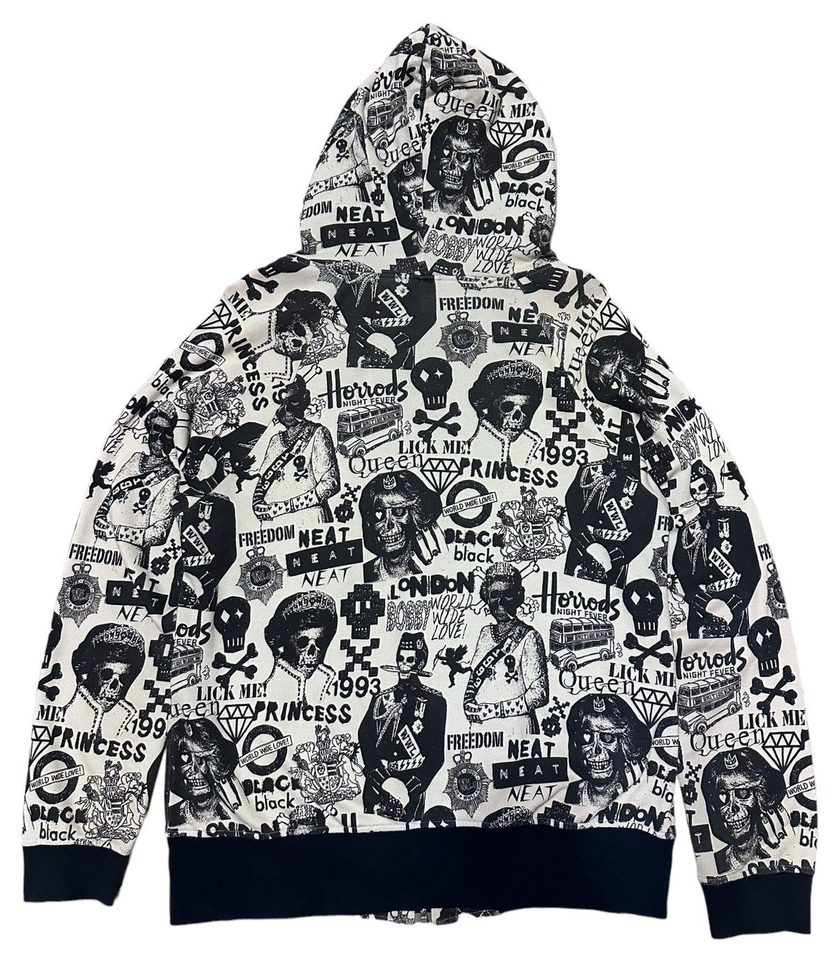 Hysteric Glamour 🇯🇵 World Wide Love OVP Skulls Punk Rock Hoodie Size US S / EU 44-46 / 1 - 6 Thumbnail