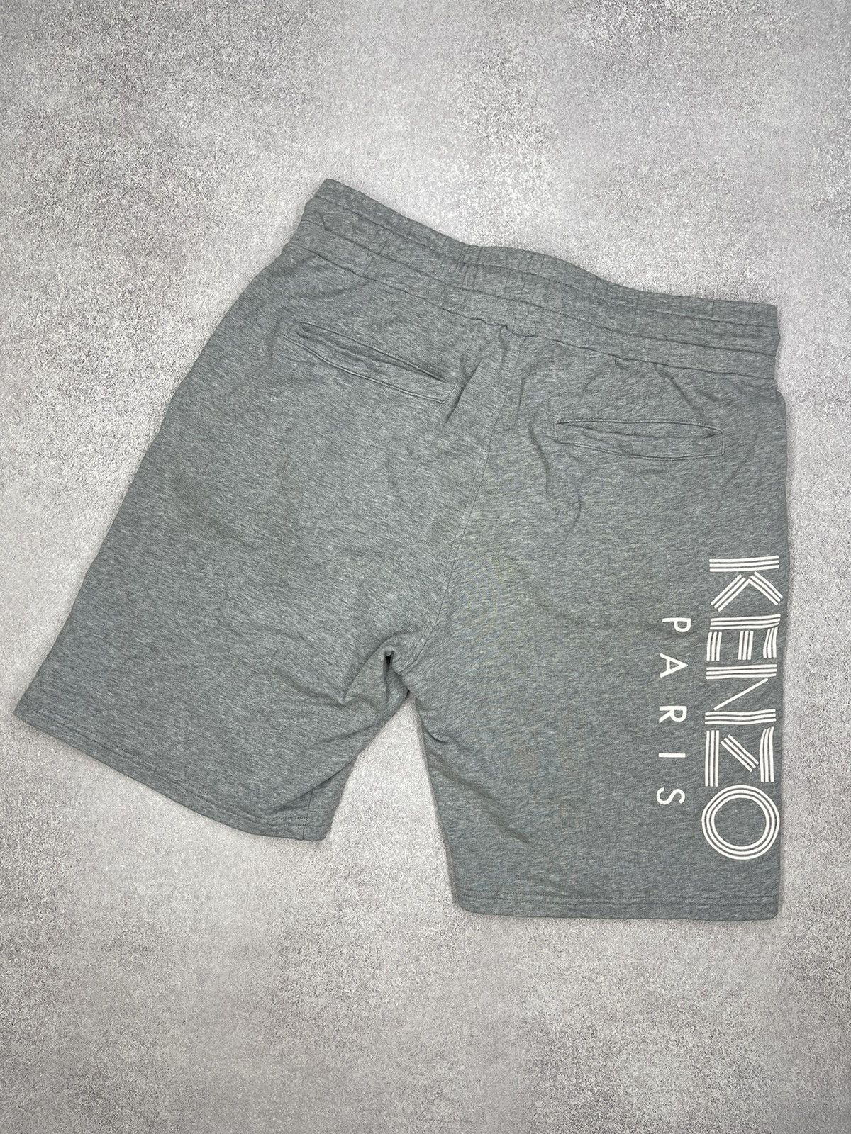 Kenzo Mens Kenzo Paris Grey Shorts Big Logo Size M Size US 32 / EU 48 - 1 Thumbnail