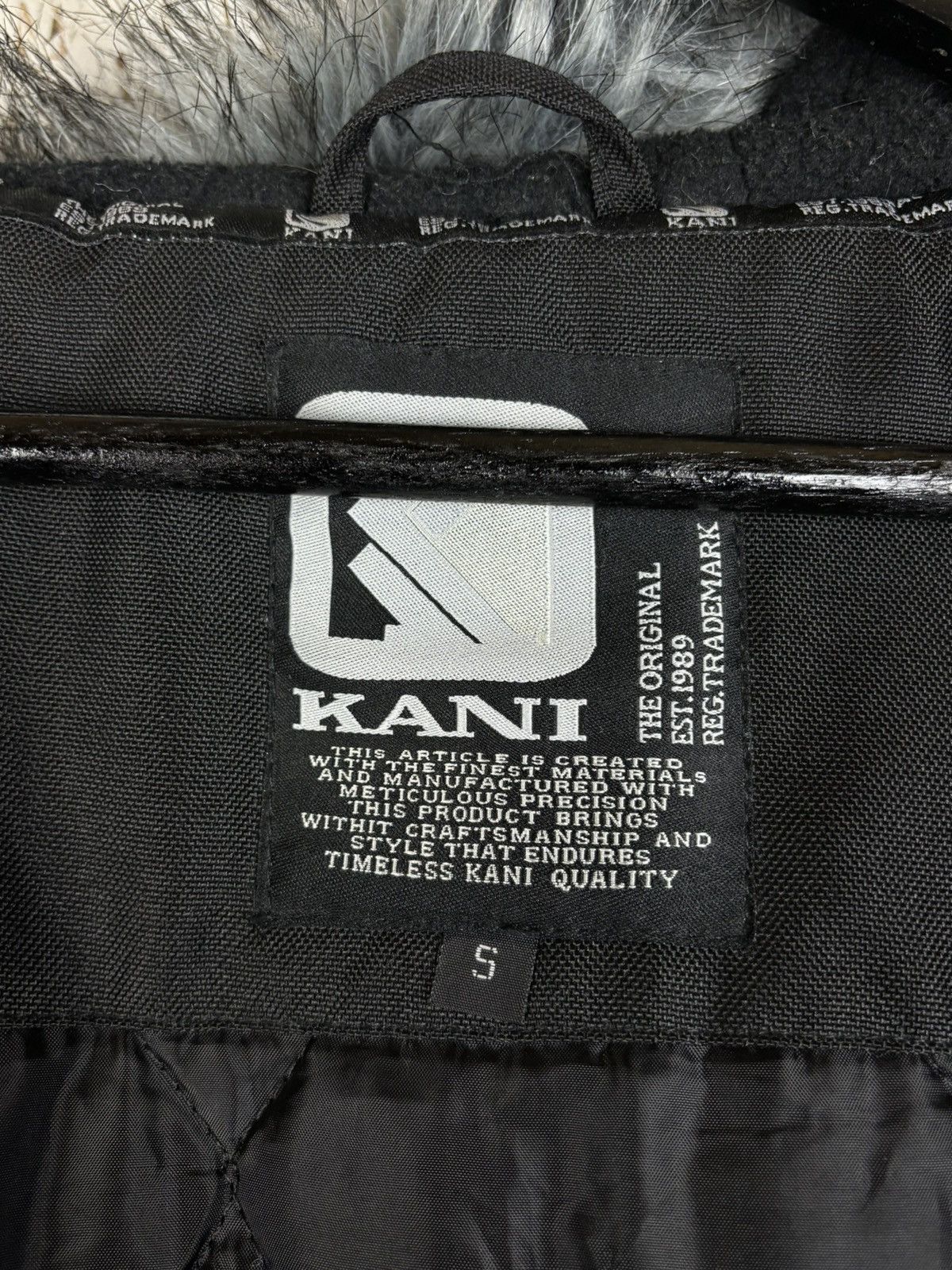 Karl Kani 00s Vintage Karl Kani Y2K Fur Hood Bomber Jacket Black S Size US S / EU 44-46 / 1 - 9 Thumbnail