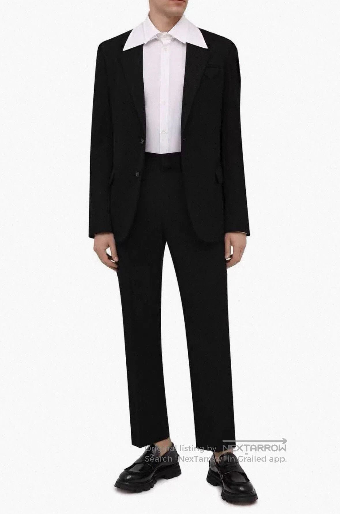 Valentino Valentino Black Straight. Size US 40 / EU 56 - 7 Thumbnail