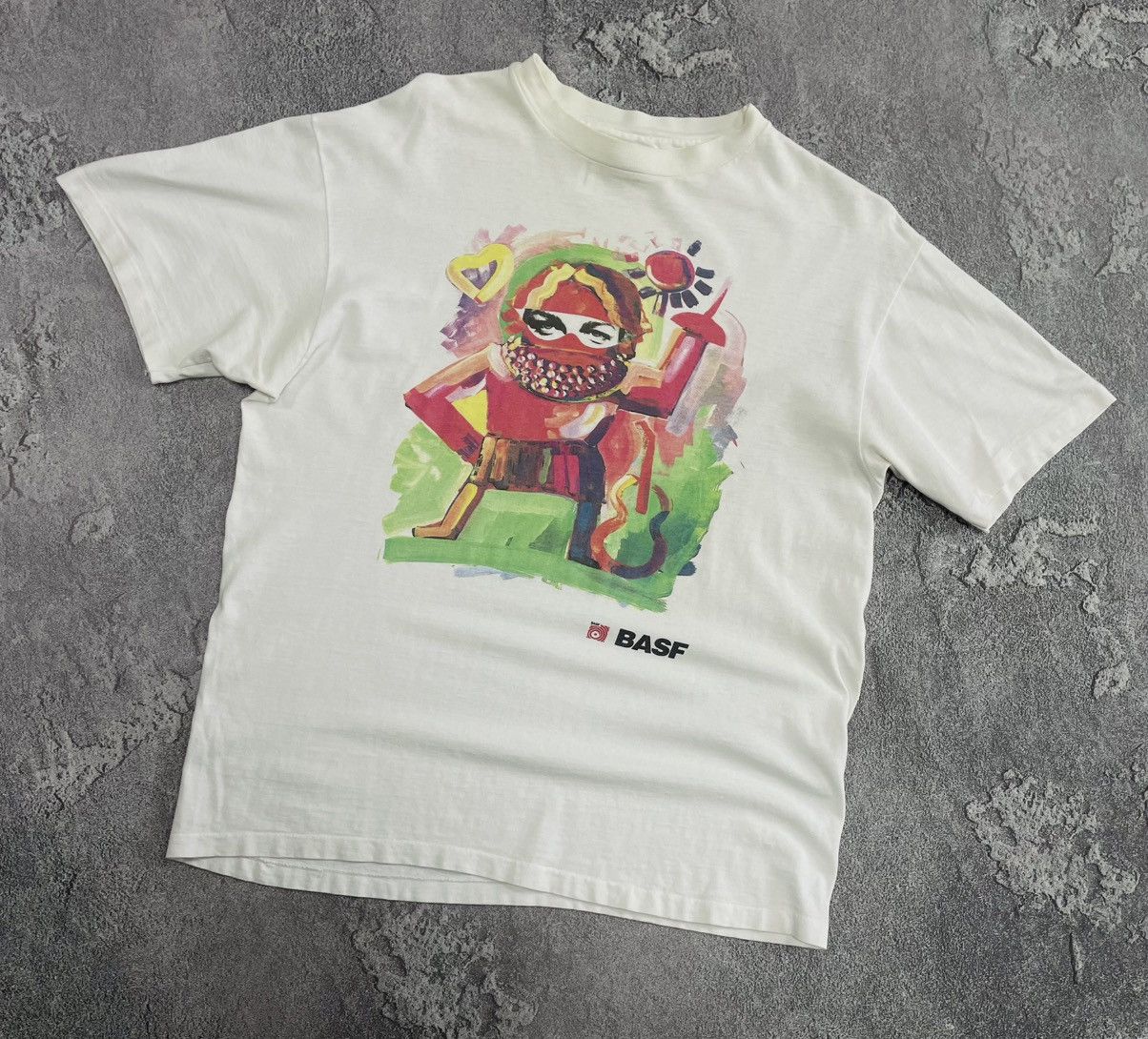 Vintage 90’s BASF Logo Art Single Stitch Men’s Shirt Size L
