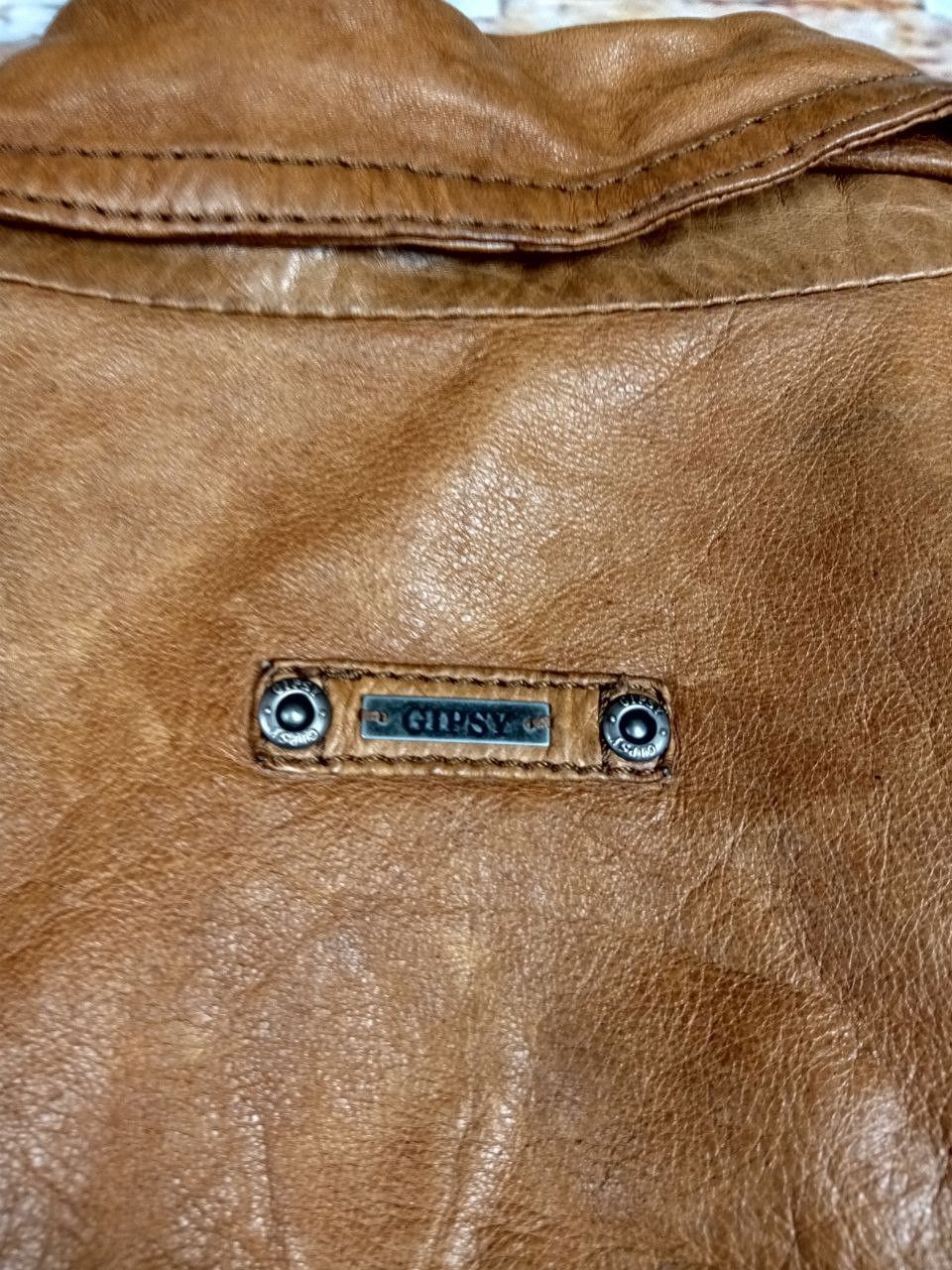 Other Gipsy Mens Leather Jacket Size US XL / EU 56 / 4 - 14 Thumbnail
