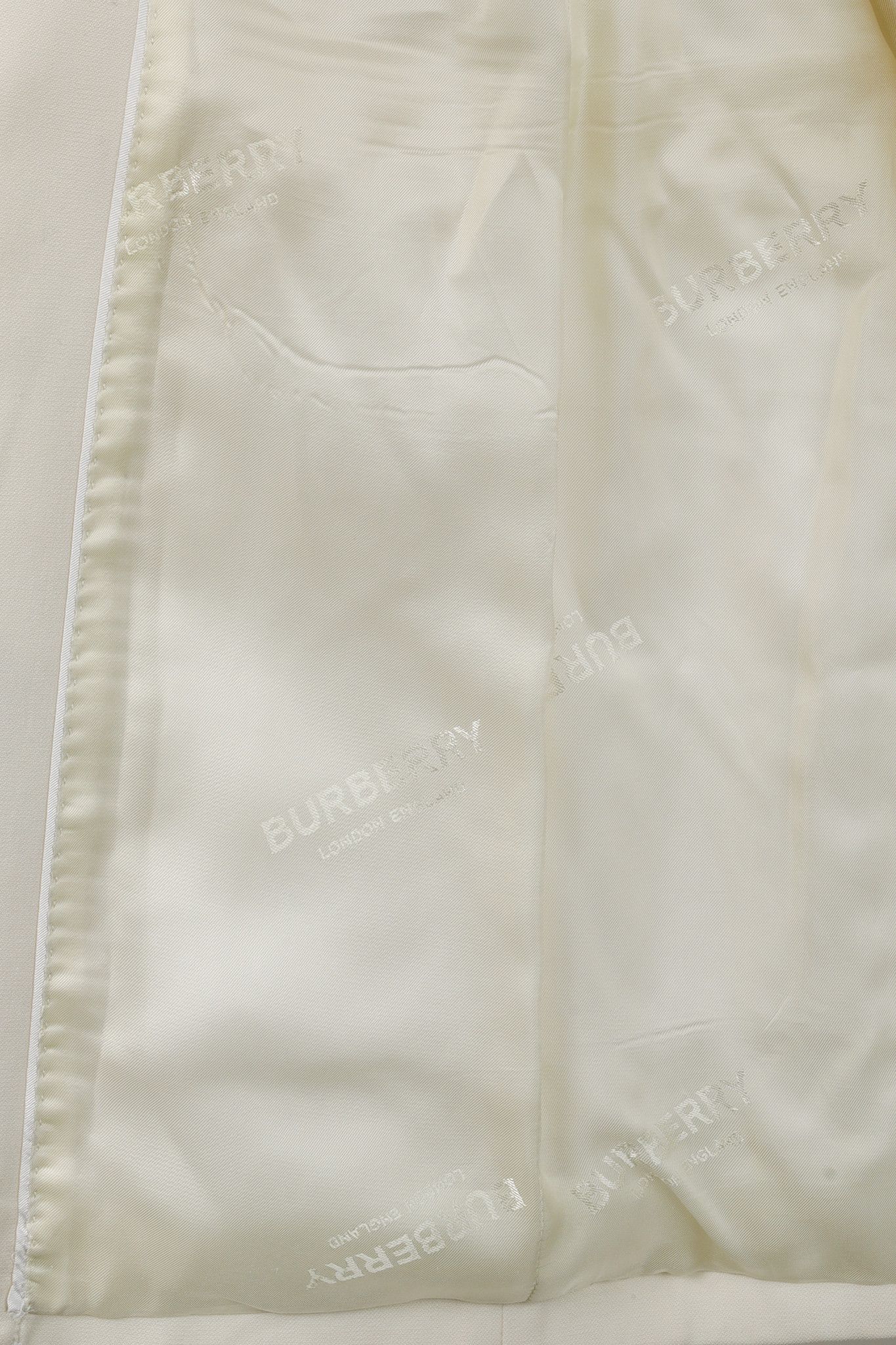Burberry Burberry Cream Wool Oversized Belted Blazer Size M / US 6-8 / IT 42-44 - 9 Thumbnail