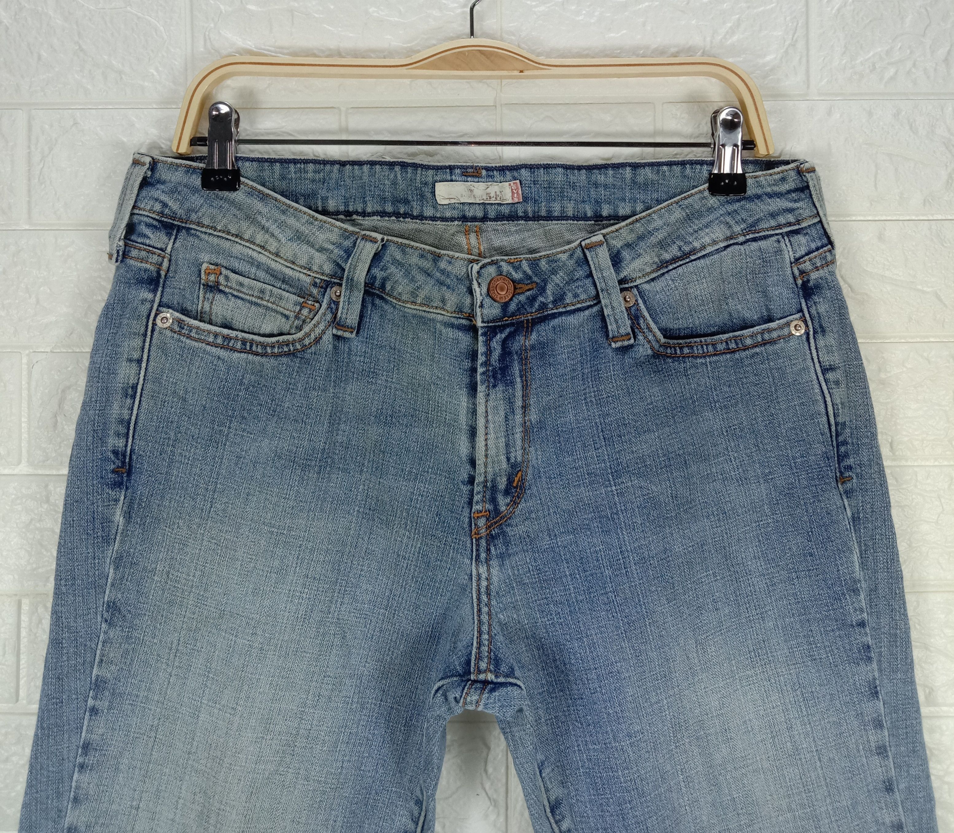 Levi's Vintage Levi's 545 Flare Jeans Light Wash Denim Size US 33 - 2 Thumbnail