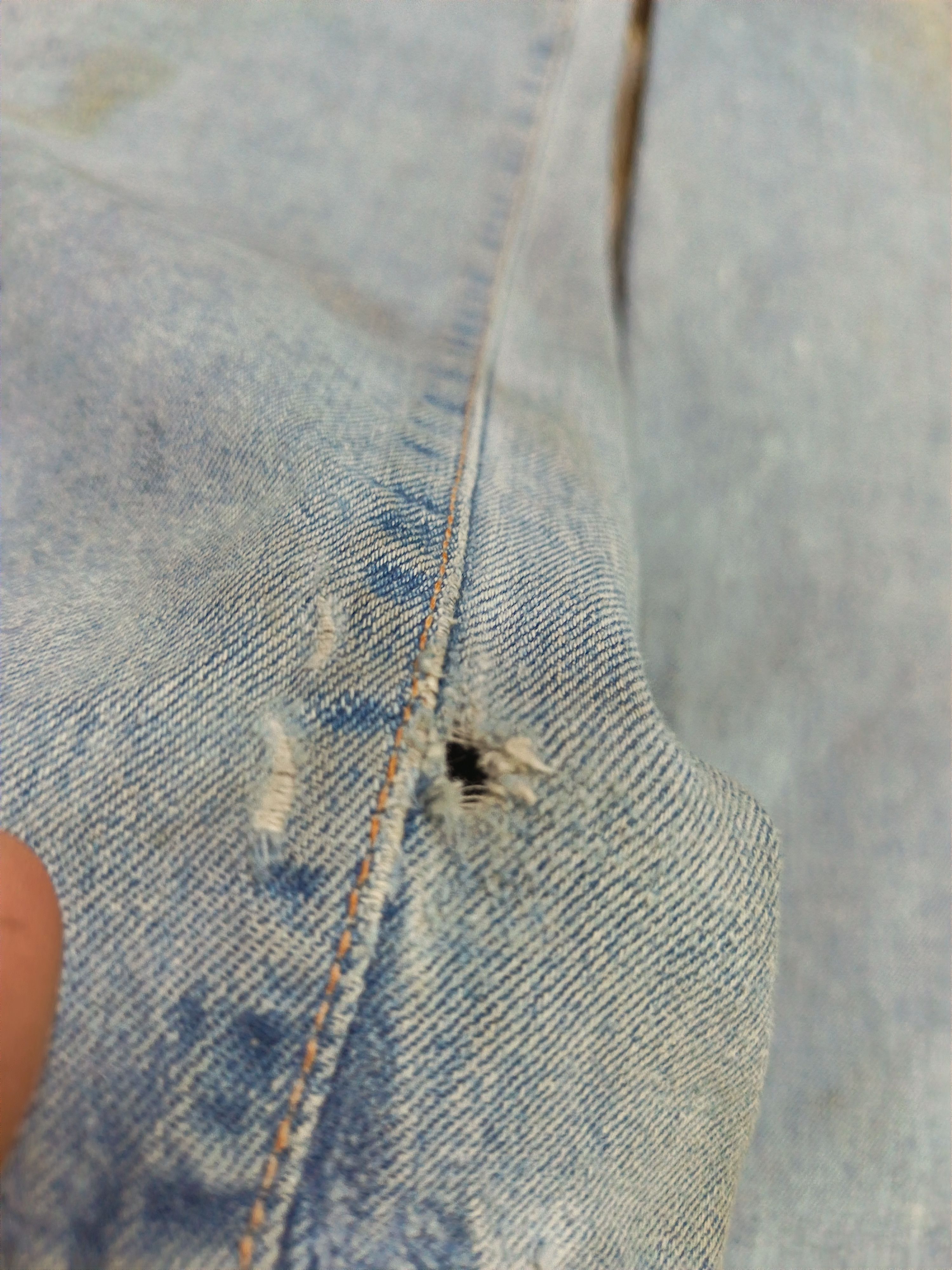 Edwin Vintage stain faded edwin 505x selvedge Size US 33 - 3 Thumbnail