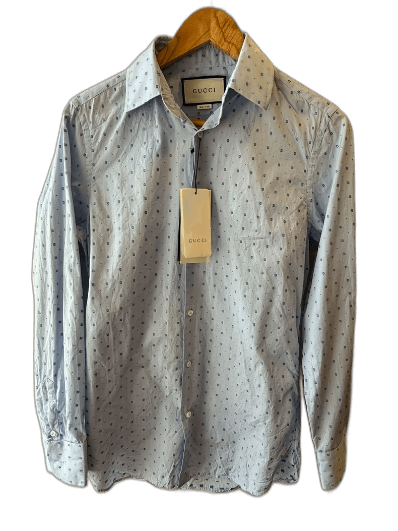 Gucci gucci logo long sleeve shirt size 37 Size US M / EU 48-50 / 2 - 1 Thumbnail