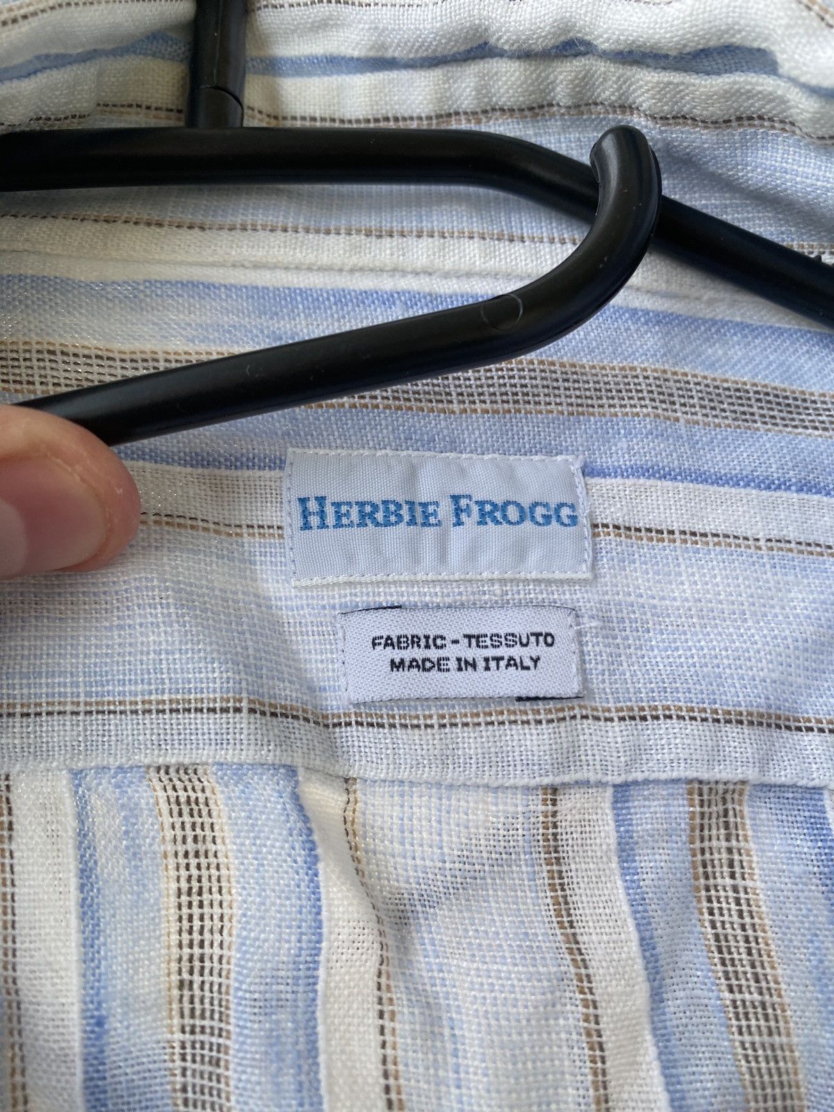 Other Linen stripped herbie frogg shirt button up Size US M / EU 48-50 / 2 - 2 Thumbnail