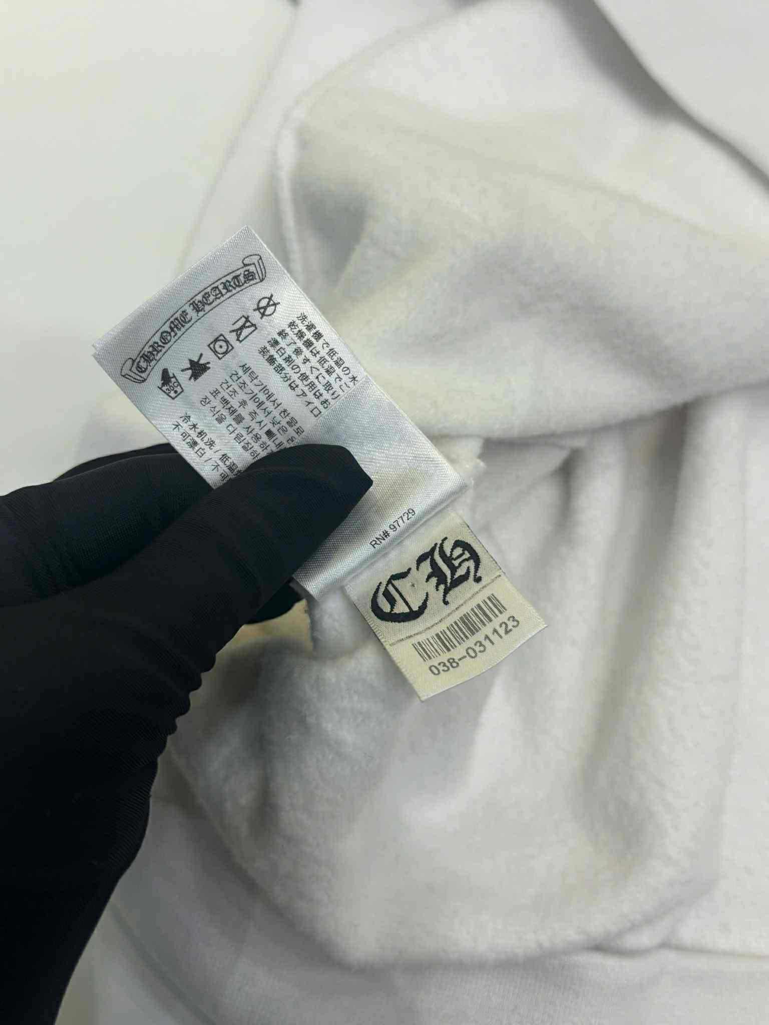 Chrome Hearts Chrome Hearts Blue Scroll White Zip Up Hoodie Size US M / EU 48-50 / 2 - 11 Thumbnail