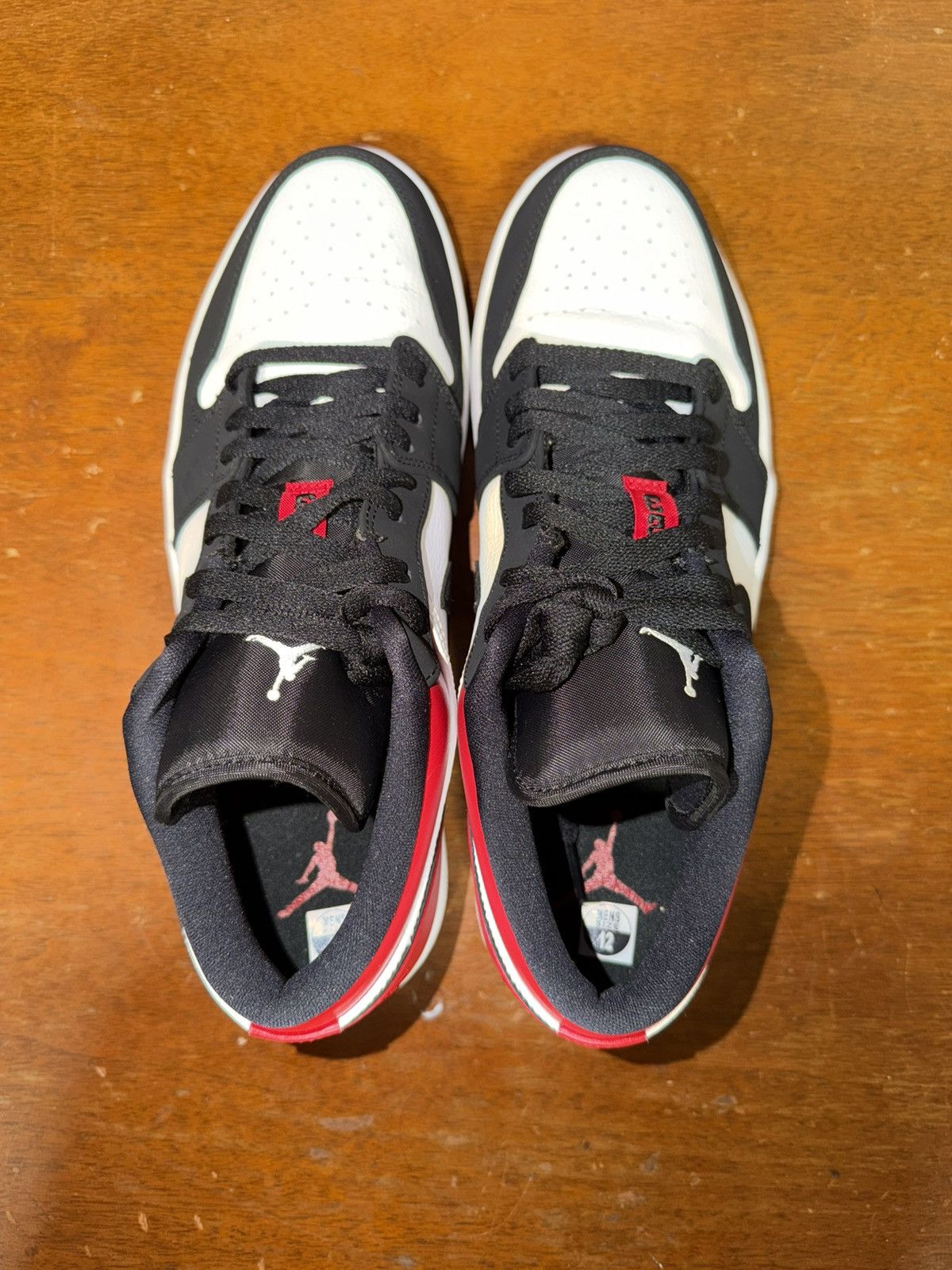 Nike Air Jordan 1 Low Black Toe size 12 Size US 12 / EU 45 - 5 Thumbnail