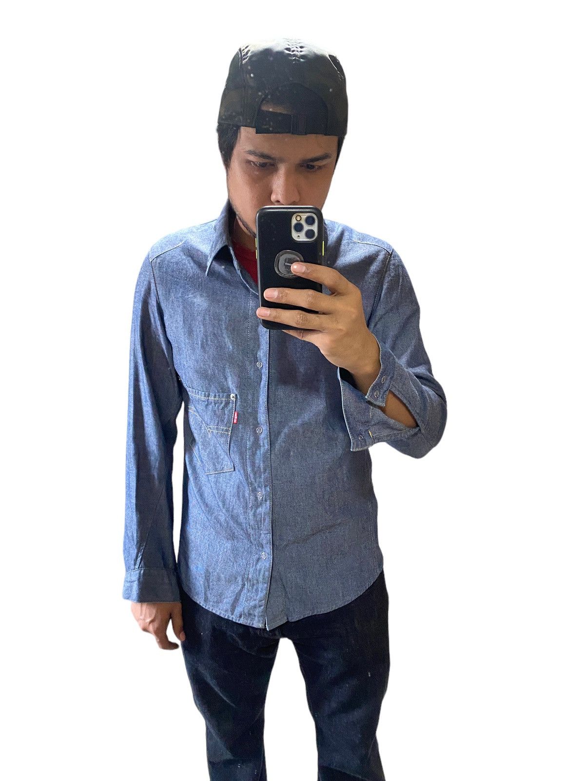 Levi's Vintage Clothing Vintage Levis Engineered Blue Silver Shirt Size US S / EU 44-46 / 1 - 11 Thumbnail