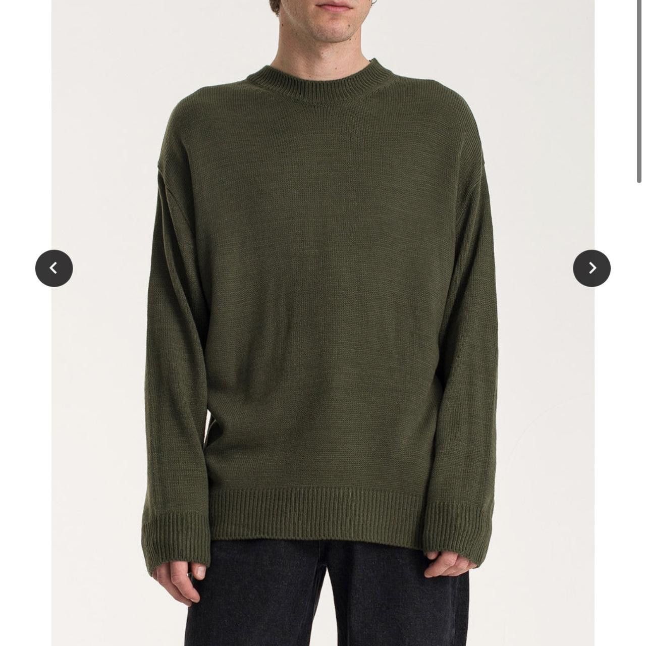 Olive Olive Clothing Crew-Neck Knit Jumper - Khaki (One Size) Size US L / EU 52-54 / 3 - 7 Thumbnail