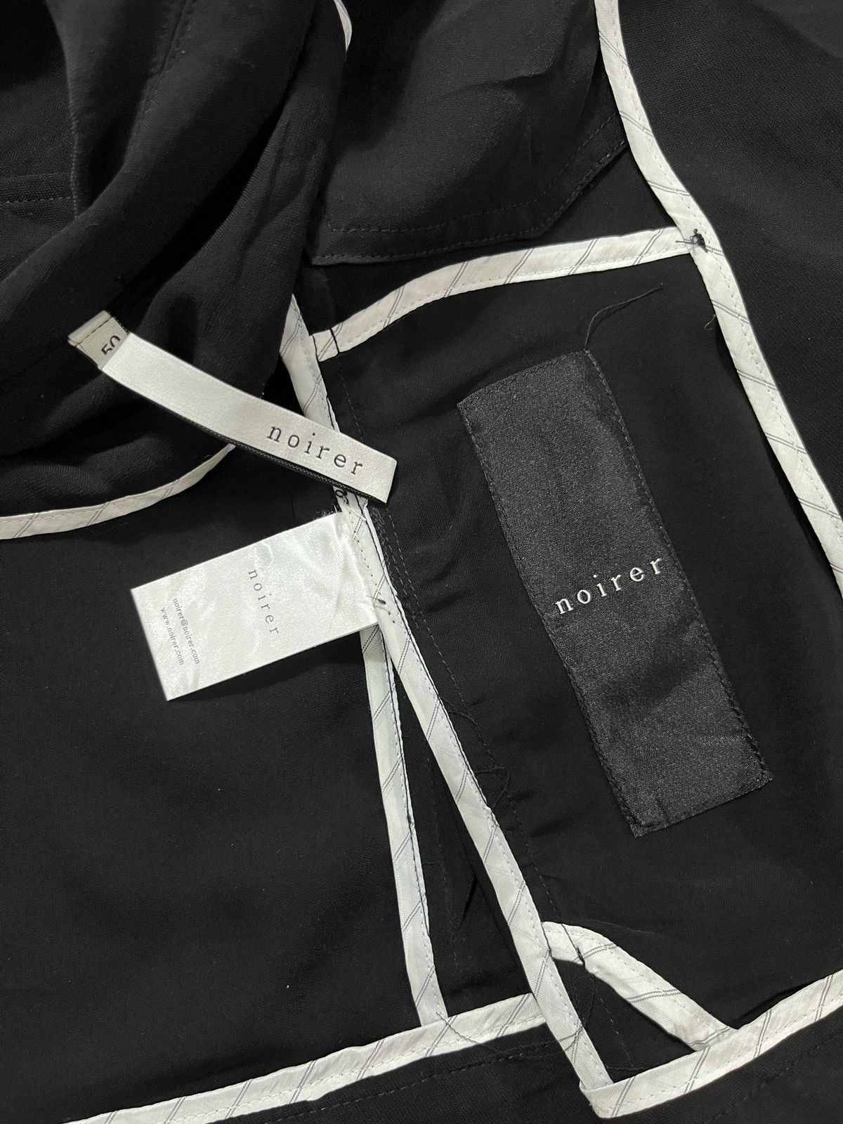 Beams Plus Noirer Silk Trucker Jacket Black Size US L / EU 52-54 / 3 - 10 Thumbnail