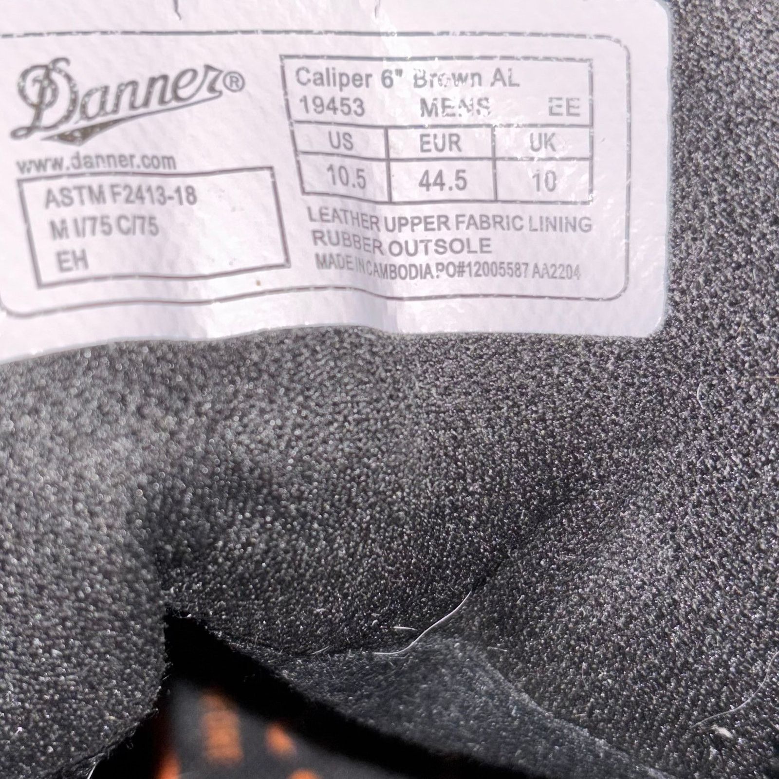 Danner Danner Caliper Aluminum Toe Work Boots 10.5 EE Brown Leather Size US 10.5 / EU 43-44 - 8 Thumbnail
