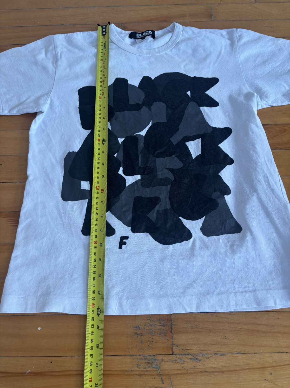 Comme des Garcons Black Black Comme des Garçons Typography Print T-Shirt Mens Size M Size M / US 6-8 / IT 42-44 - 5 Thumbnail