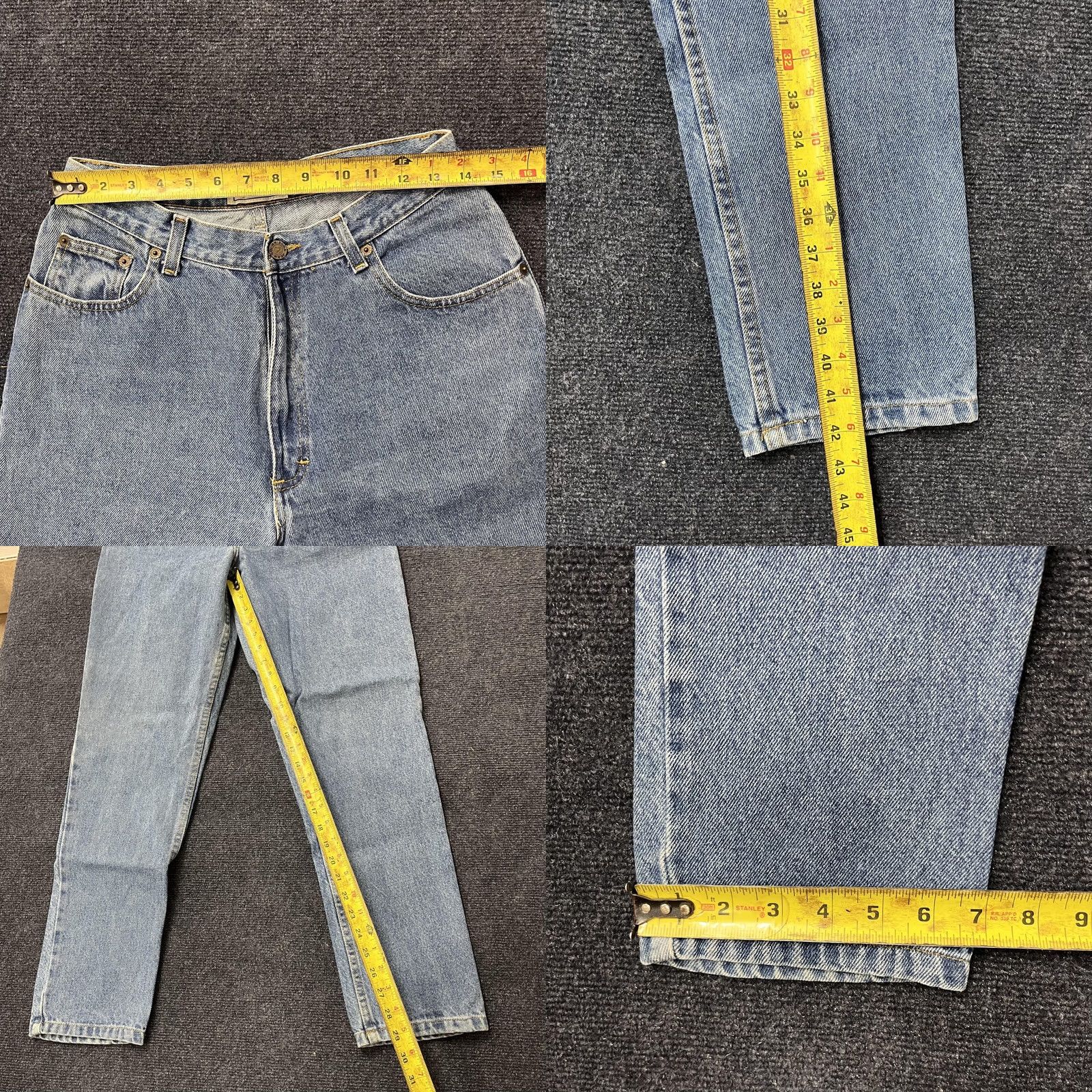 Vintage VINTAGE Arizona Jean Company Jeans Juniors 11 Light Wash Tapered Mom Denim Size 32" / US 10 / IT 46 - 8 Thumbnail