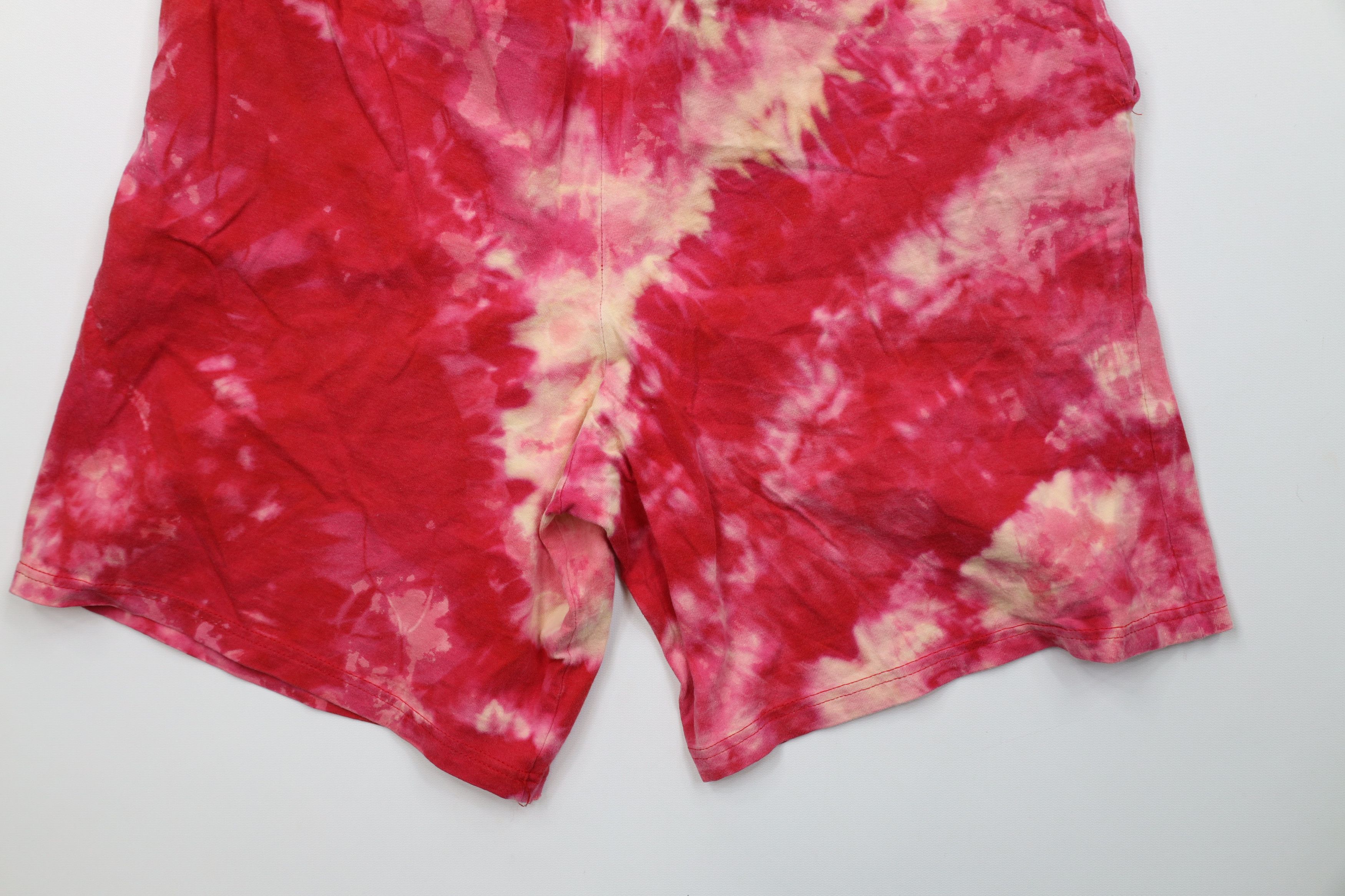 Vintage Vintage Y2K Streetwear Acid Wash Above Knee Shorts Red Size US 32 / EU 48 - 12 Thumbnail