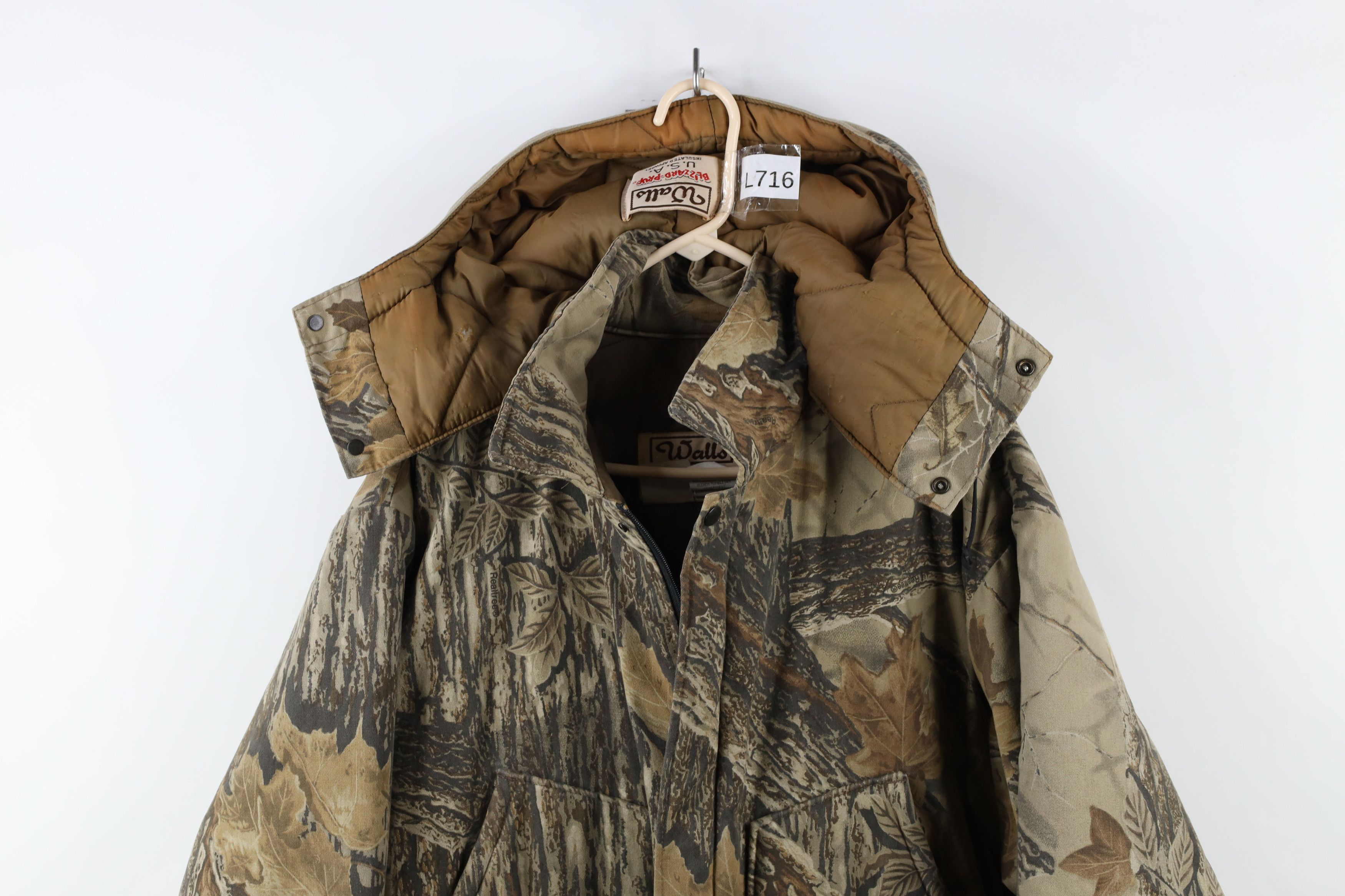 Vintage × Walls Vintage 90s Walls Blizzard Pruf Camouflage Hooded Jacket USA Size US XXL / EU 58 / 5 - 2 Thumbnail