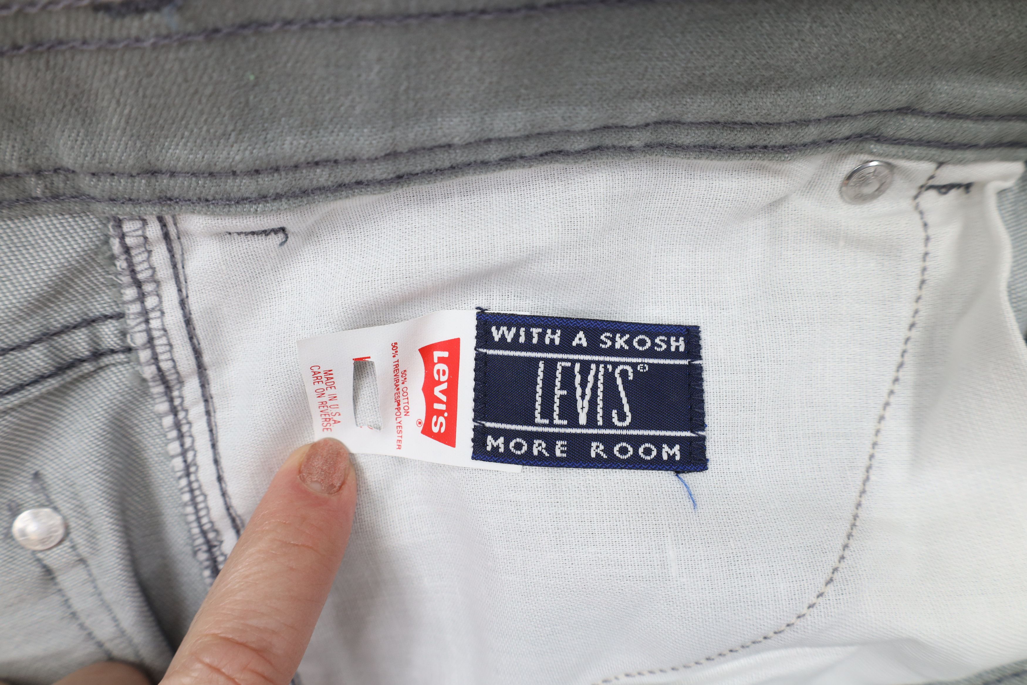 Levi's × Vintage Vintage 80s 90s Levis Flared Wide Leg Jeans Pants Gray USA Size US 36 / EU 52 - 7 Thumbnail