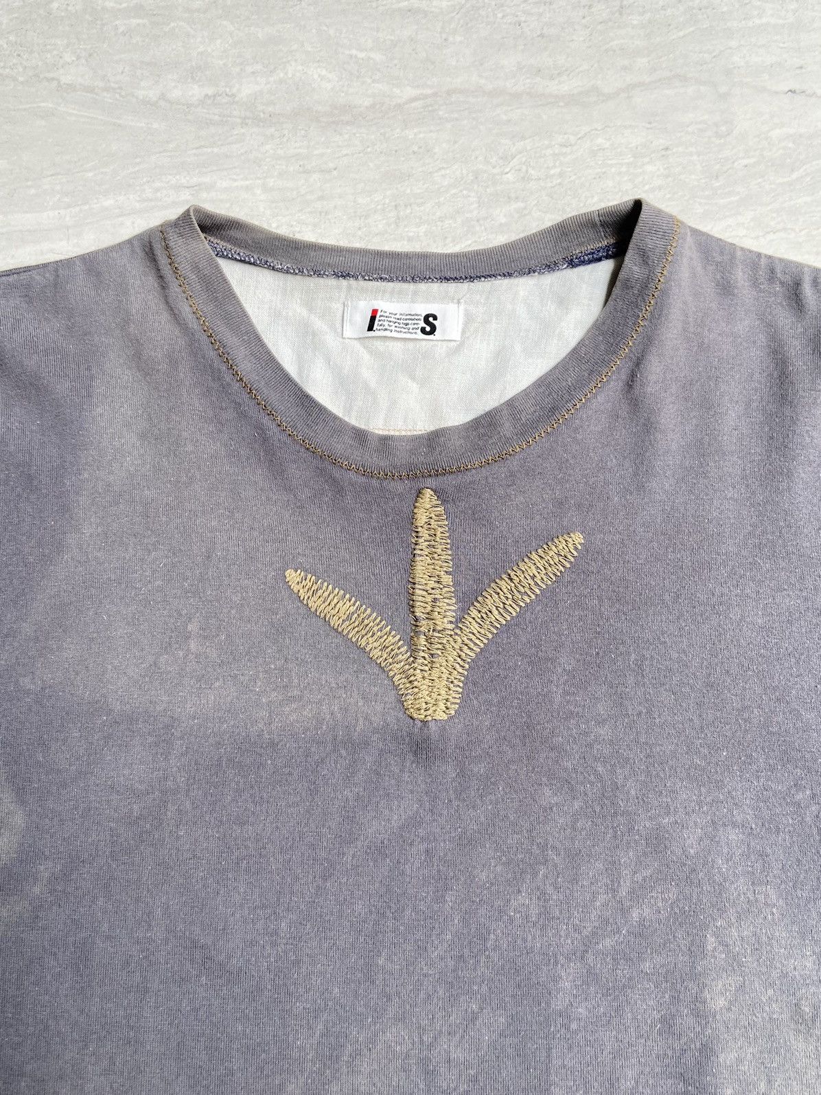 Issey Miyake IS ISSEY MIYAKE Grey T-shirt Size US S / EU 44-46 / 1 - 4 Thumbnail