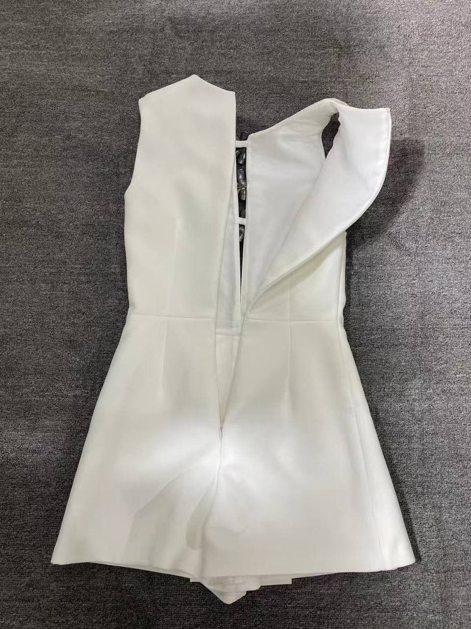 Self-Portrait White Crepe Playsuit Size XS / US 0-2 / IT 36-38 - 16 Thumbnail
