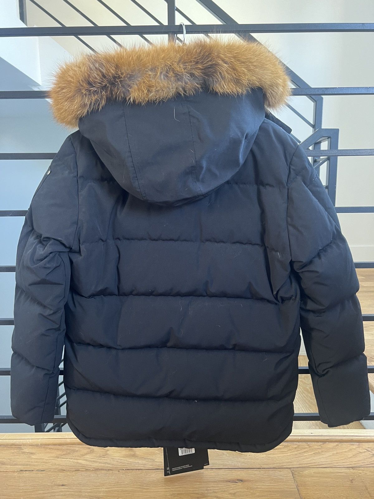 Moose Knuckles Big kids black parka with fur trim detachable hood Size US XL / EU 56 / 4 - 9 Thumbnail