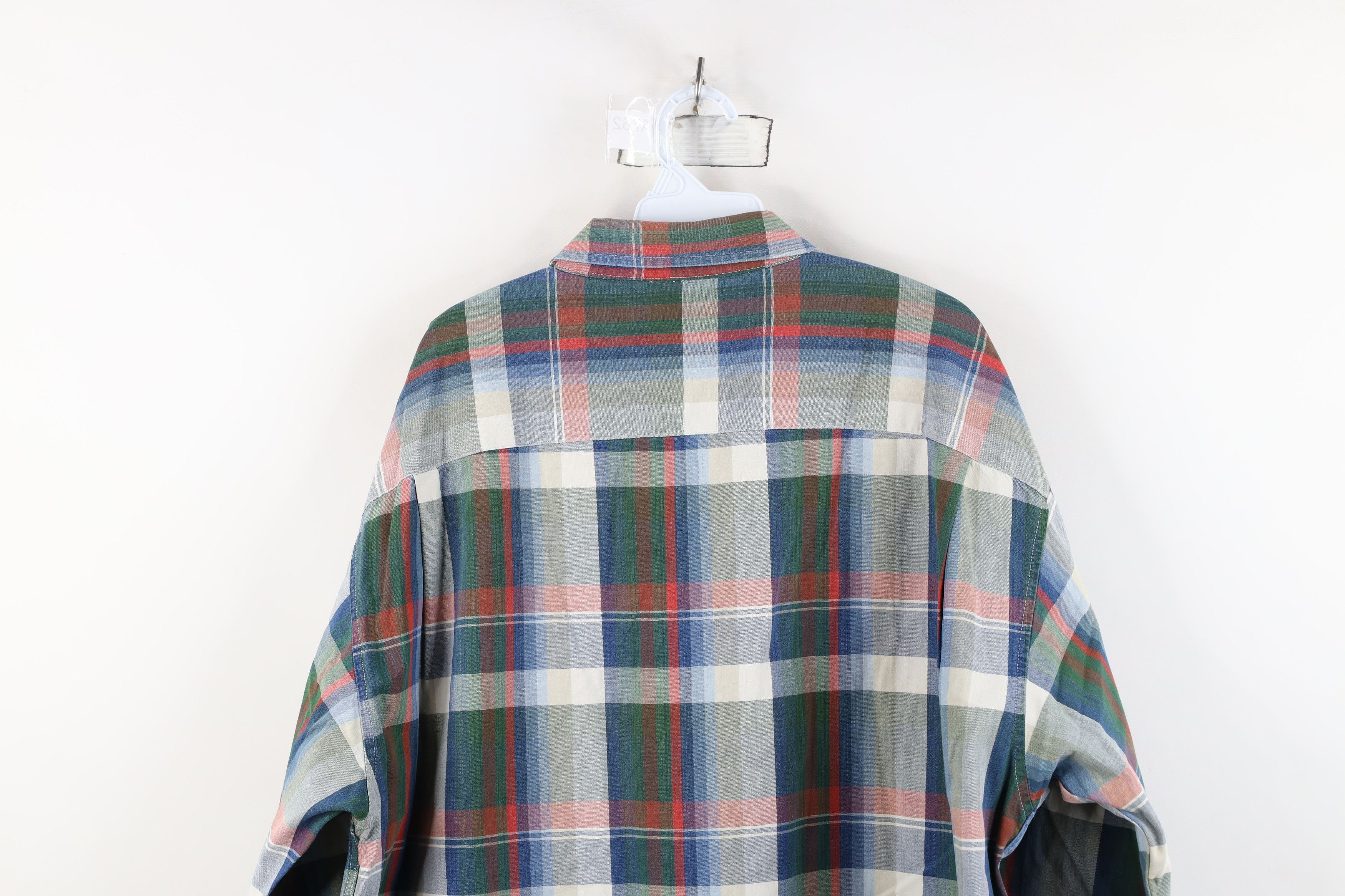 Vintage Vintage 90s Streetwear Long Sleeve Button Shirt Plaid Size US XL / EU 56 / 4 - 12 Thumbnail