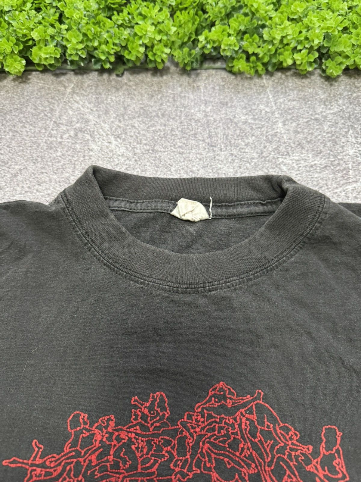 Vintage Sex Orgy Group Therapy XL T shirt Black Vintage Faded y2k Size US XL / EU 56 / 4 - 3 Thumbnail