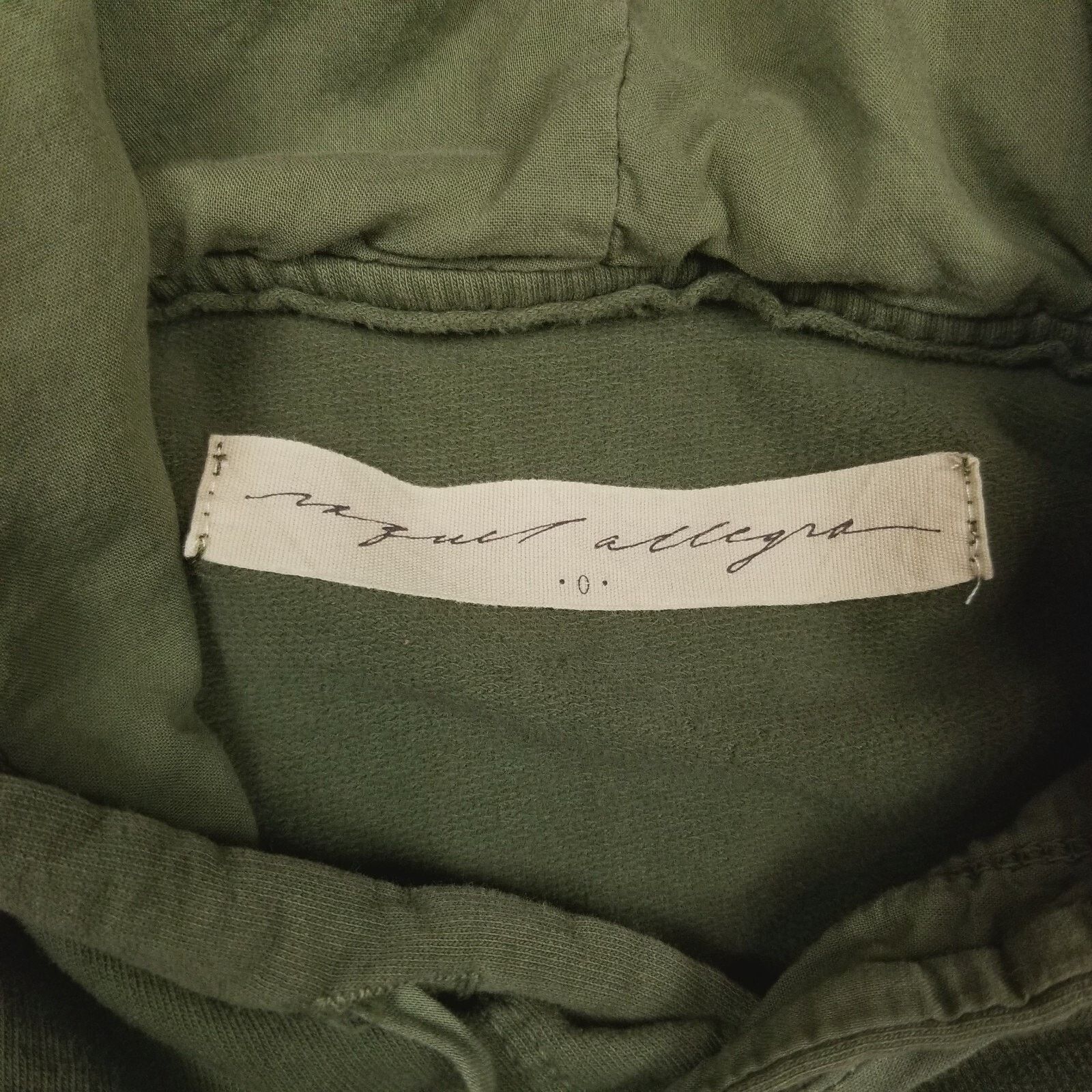 Other Raquel Allegra Crop Hoodie Army Green Sz Small Size S / US 4 / IT 40 - 6 Thumbnail