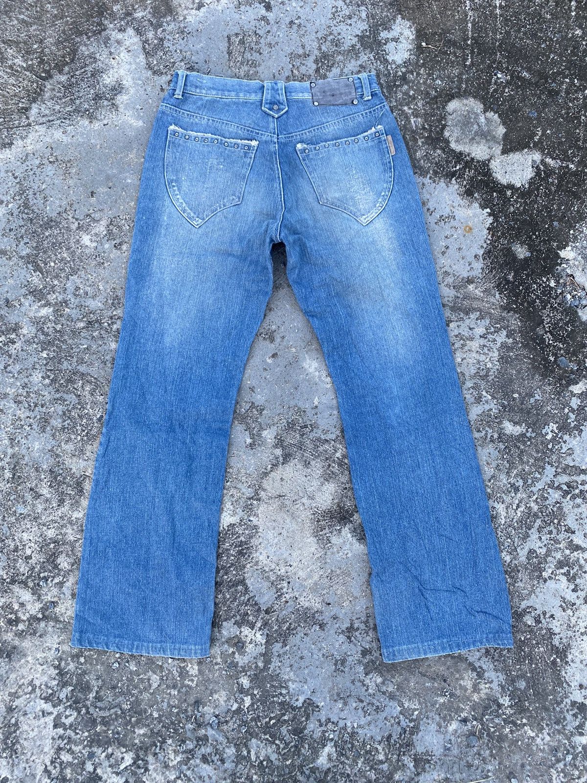 Japanese Brand BerningSho Studded Bootcut Jeans Size US 29 - 2 Thumbnail