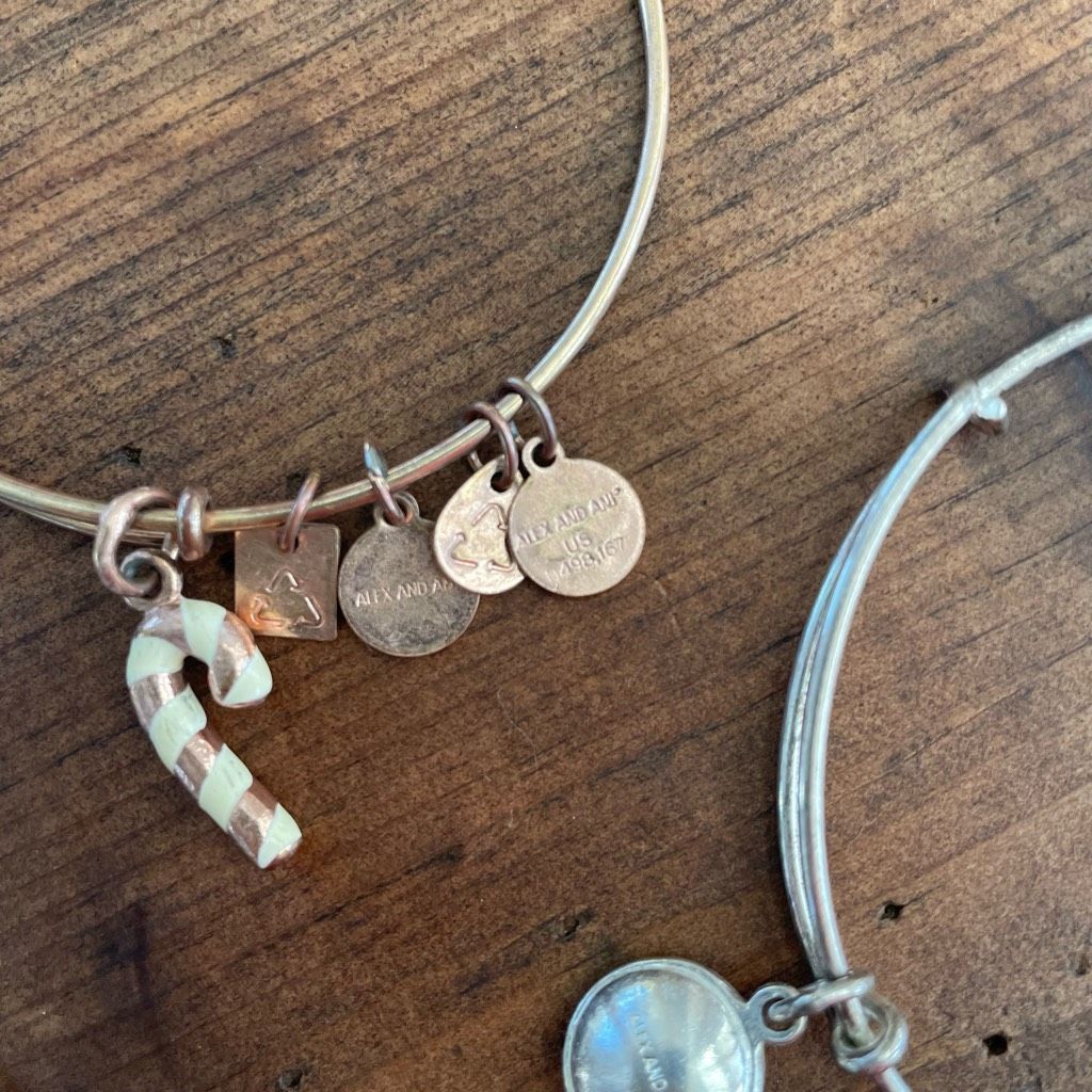 Other 2 Alex and Ani United States NAVY Charm Bangle Bracelet Rafa Size ONE SIZE - 7 Thumbnail
