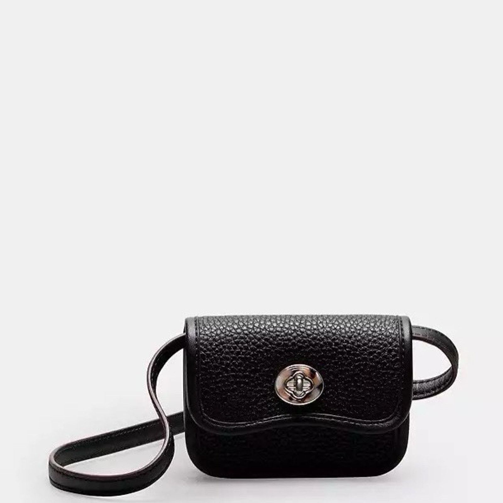 Coach NWT Coach Wavy Wallet Crinkle Coachtopia Leather Black CK122 Size ONE SIZE - 6 Thumbnail