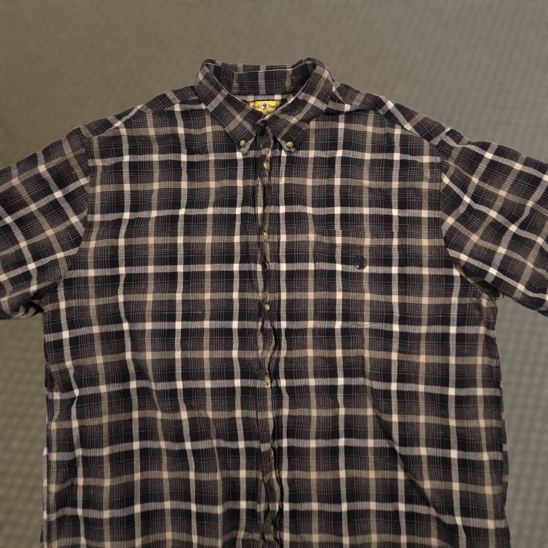 Vintage Duck Head Shirt Mens XL Brown Plaid Button-Down Short Sleeve Linen-Cotton Casual рынок Size US XL / EU 56 / 4 - 1 Thumbnail