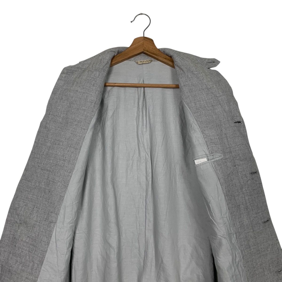 Japanese Brand Vintage ARTS & SCIENCE Belted Long Coat #2919-C132 Size US M / EU 48-50 / 2 - 13 Thumbnail