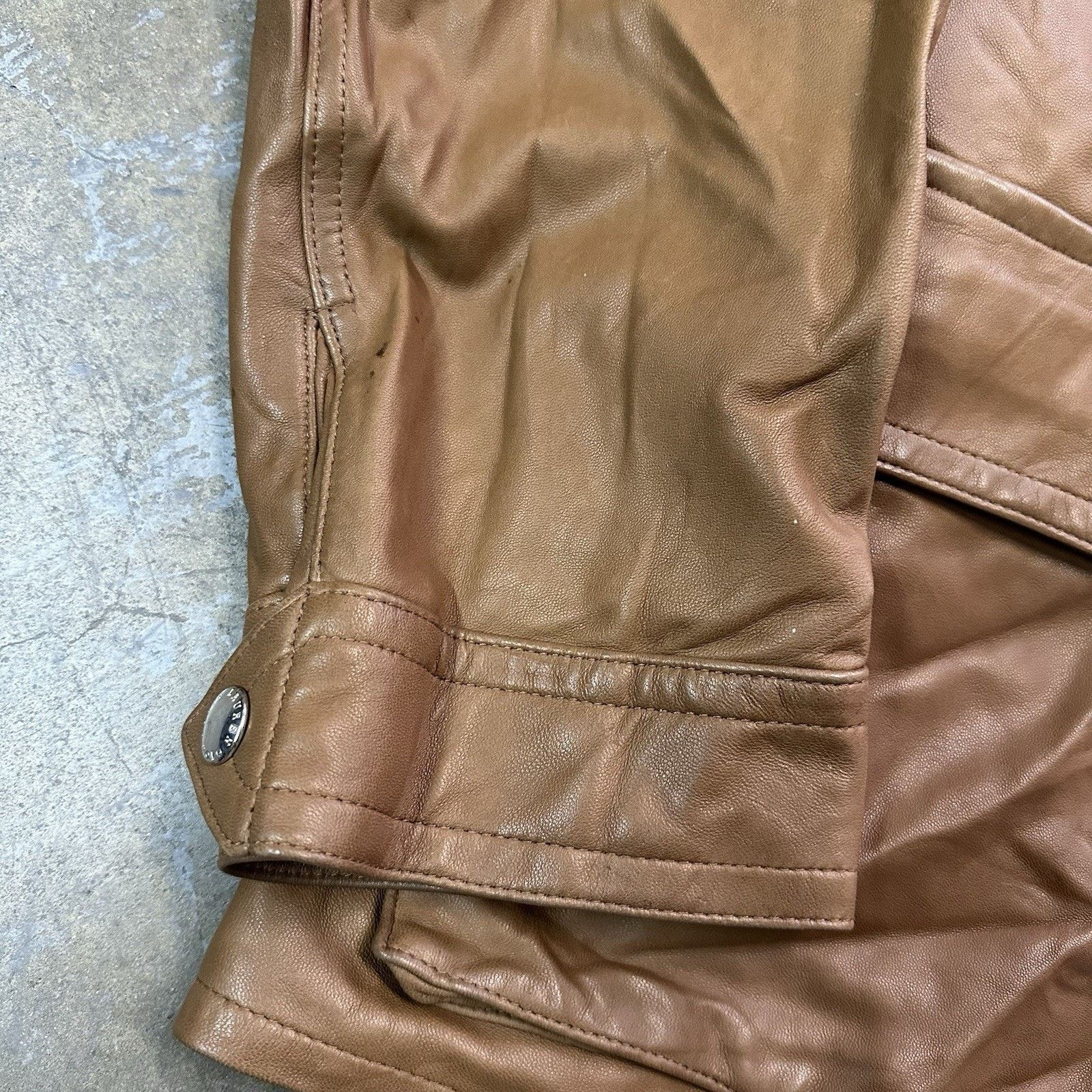 Leather × Polo Ralph Lauren × Vintage Vintage Polo Ralph Lauren Southbury Biker Leather Jacket Size US XXL / EU 58 / 5 - 2 Thumbnail
