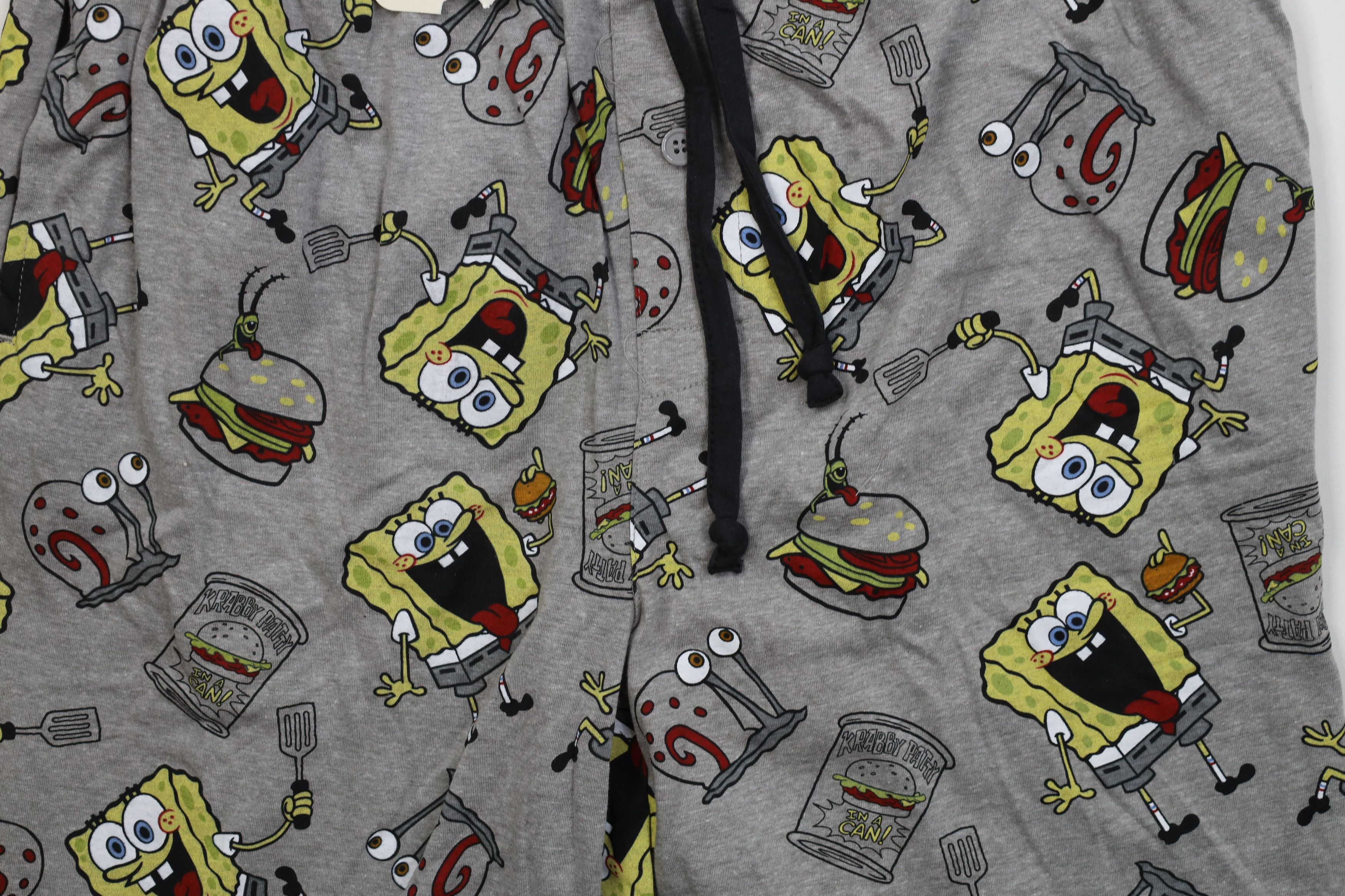 Vintage Deadstock Y2K Nickelodeon Spongebob Squarepants Sleep Shorts Size US 38 / EU 54 - 3 Thumbnail