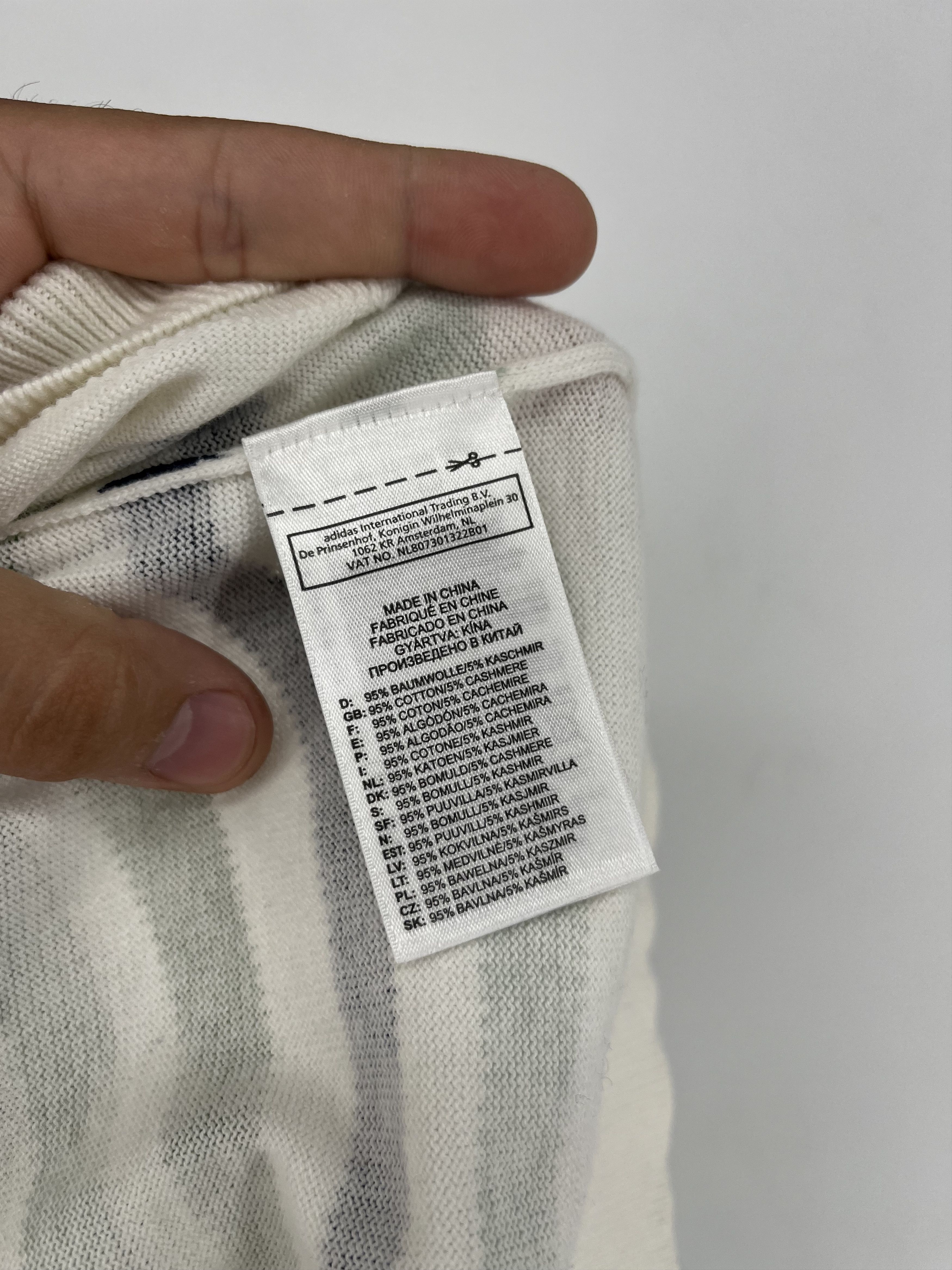 Adidas Vintage Y2K Adidas Streetwear Style Striped V-neck Sweater Size US XL / EU 56 / 4 - 9 Thumbnail