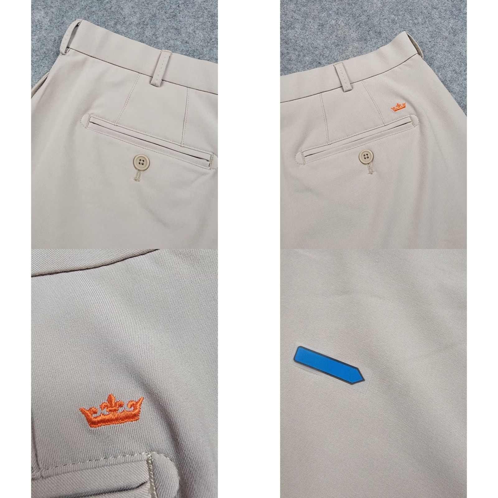 Peter Millar Peter Millar Shorts Mens 40 Brown Beige Wicking Element Golf Casual Preppy Sports Bermuda Front Button Embroidered Logo Pockets Mens Size US 40 / EU 56 - 10 Thumbnail