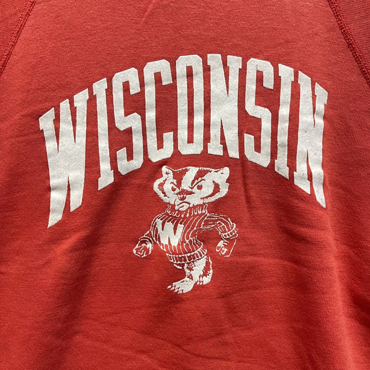 Vintage Vintage Wisconsin Badgers Raglan Sweatshirt Size US M / EU 48-50 / 2 - 3 Thumbnail